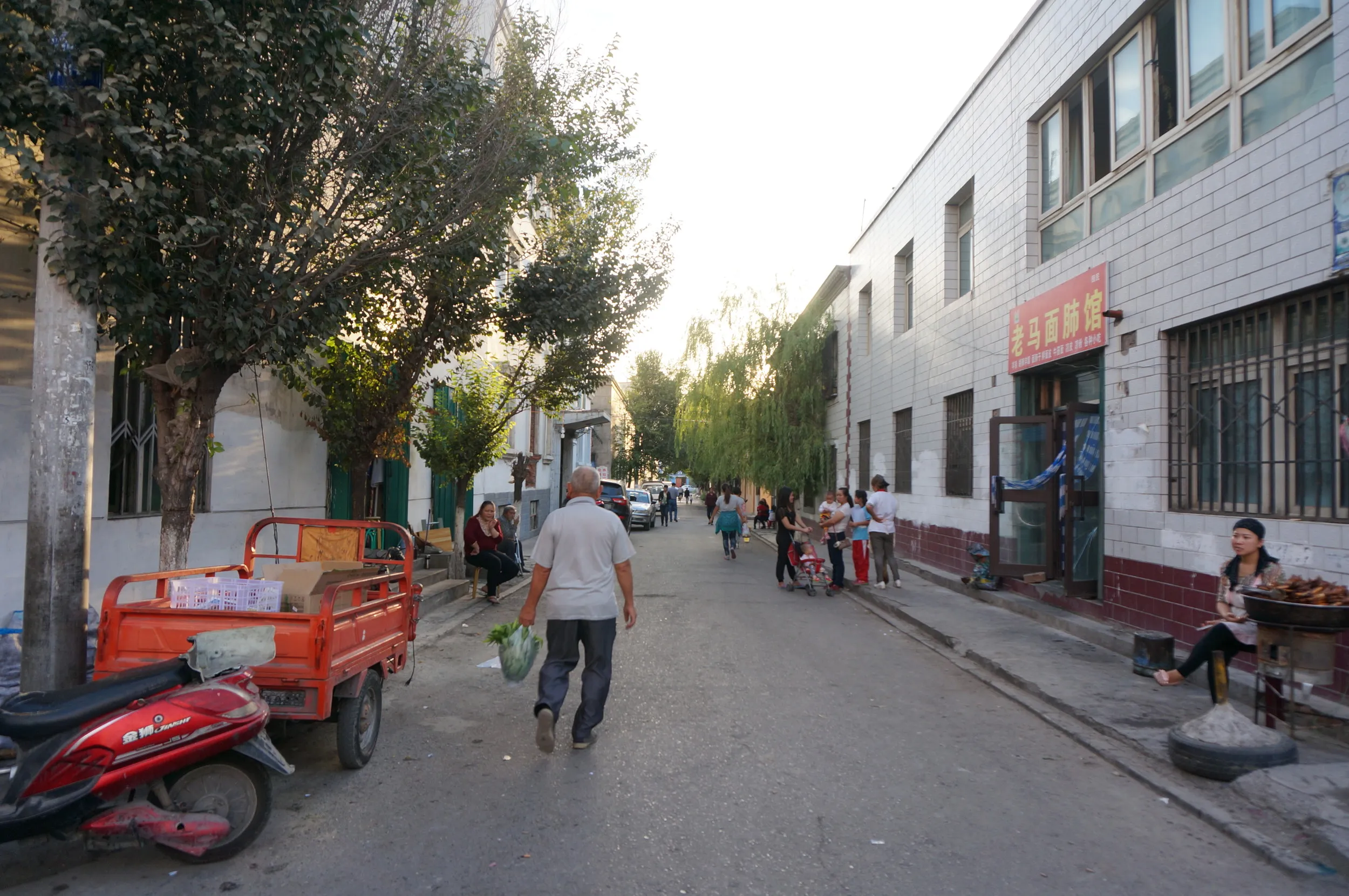 軍墾路便民市場の風景