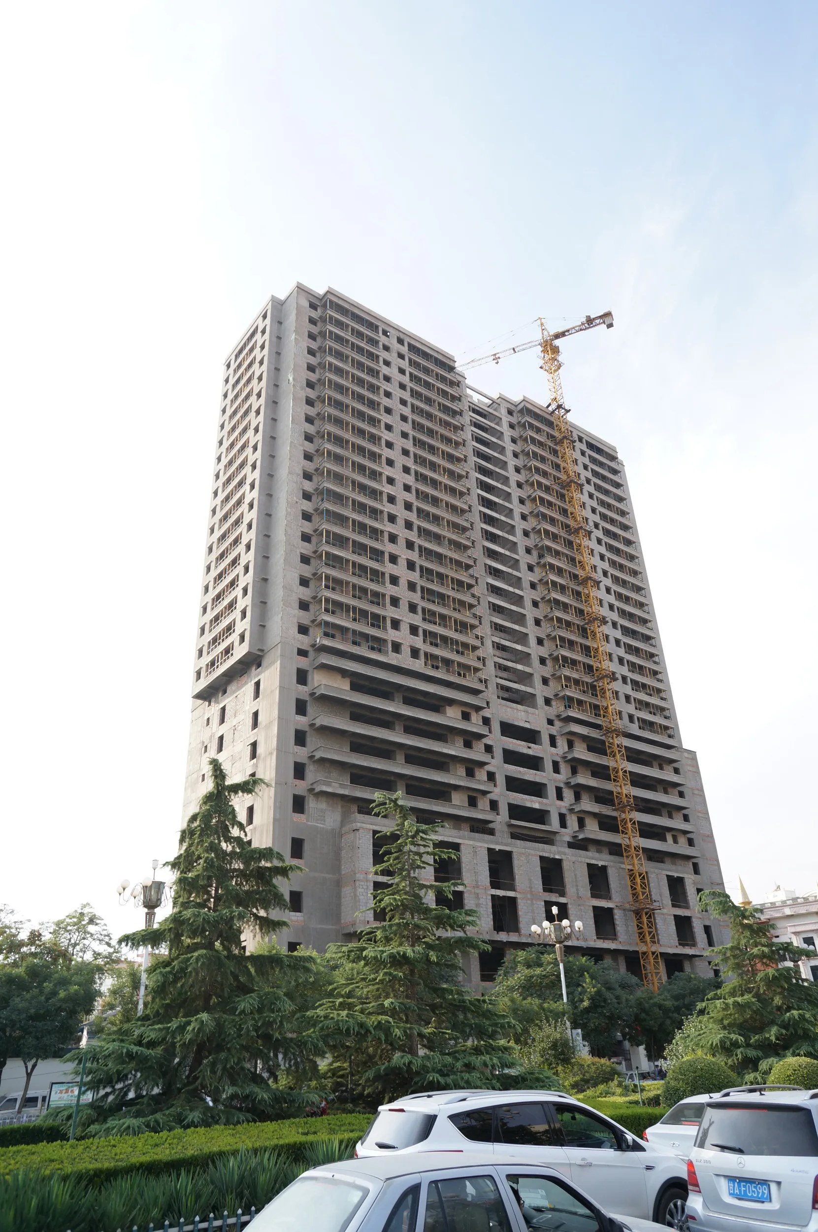 天水北路付近の車窓風景