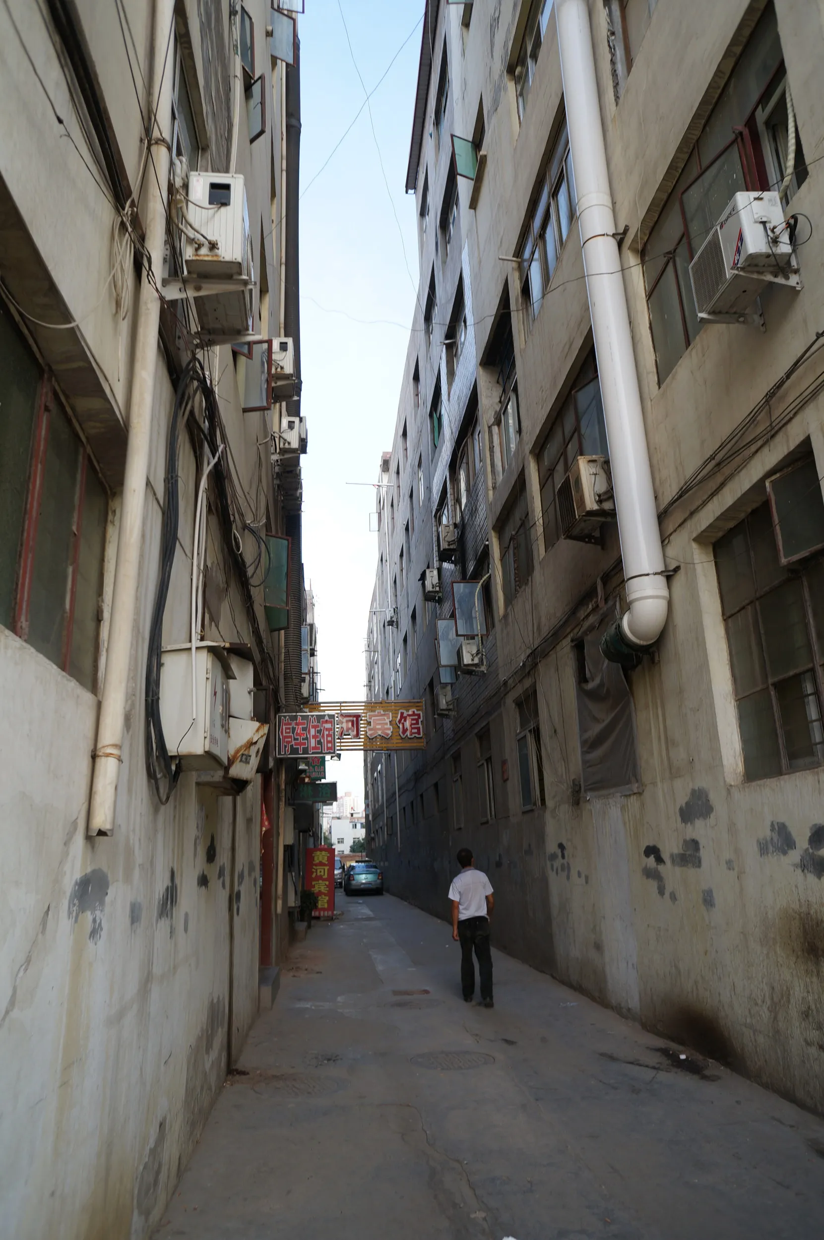 黄河付近の食堂で夕飯