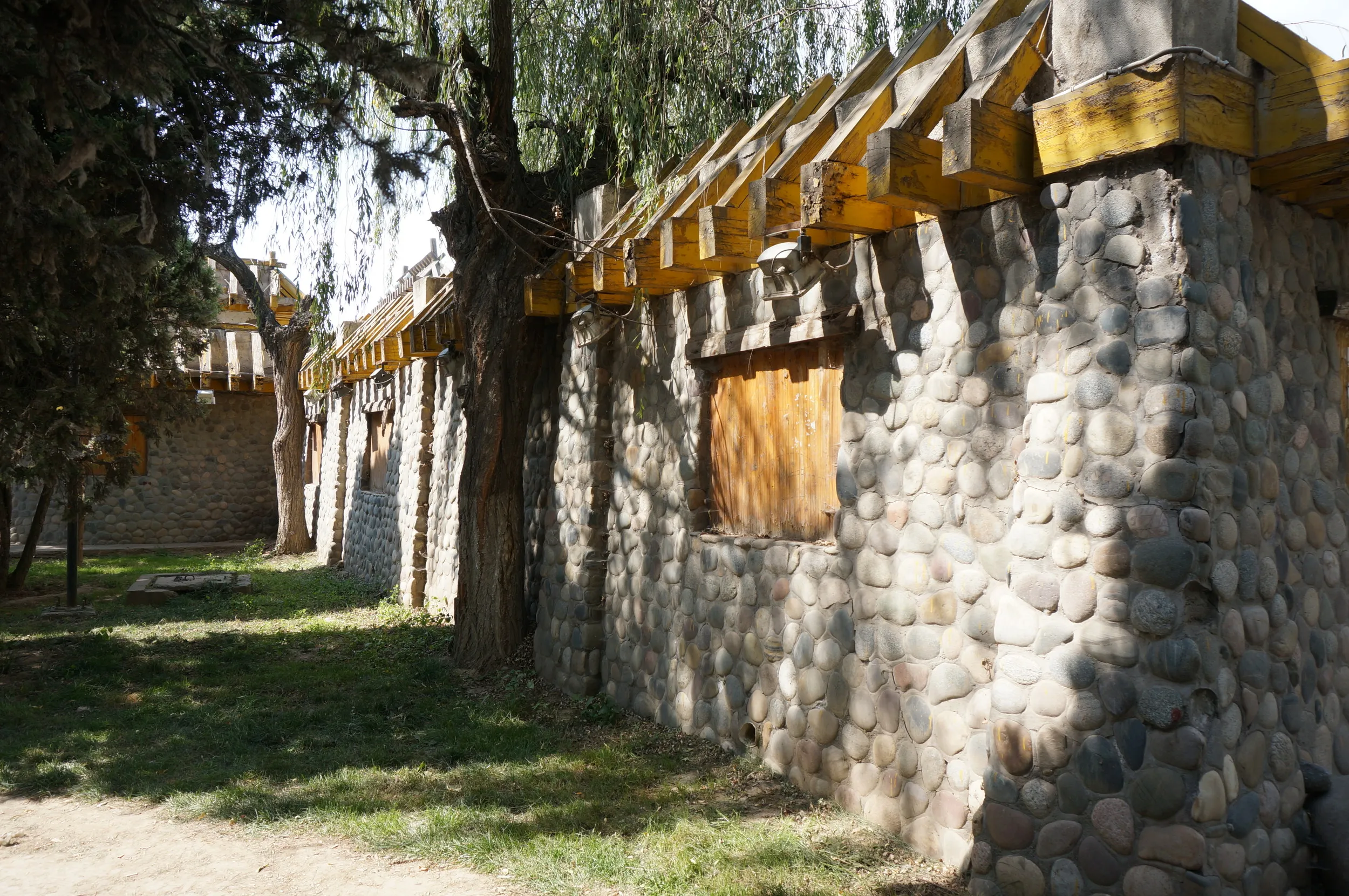 黄河母親像へ向かう