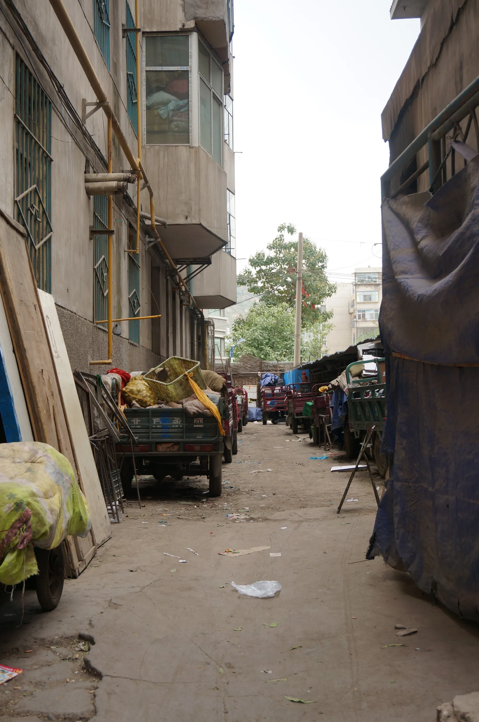 五泉山公園付近の街並み。住宅地の風景