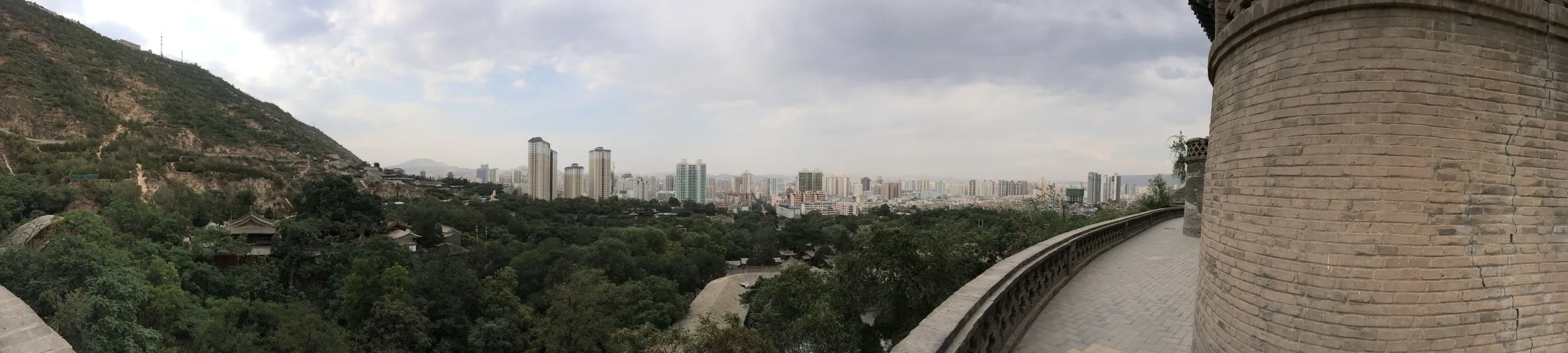 蘭州市内をiPhone 5Sでパノラマ撮影