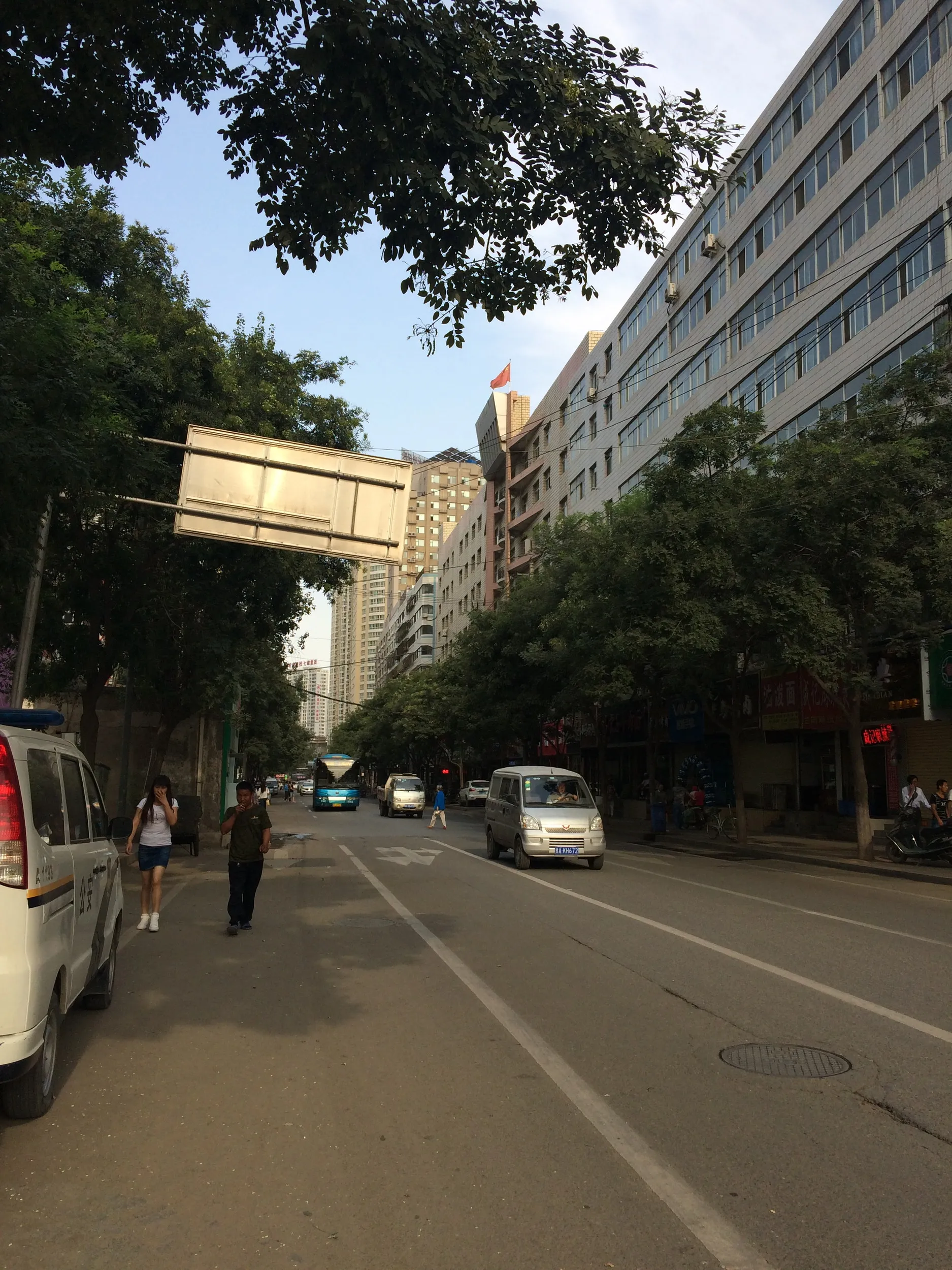 蘭州駅付近、定西南路