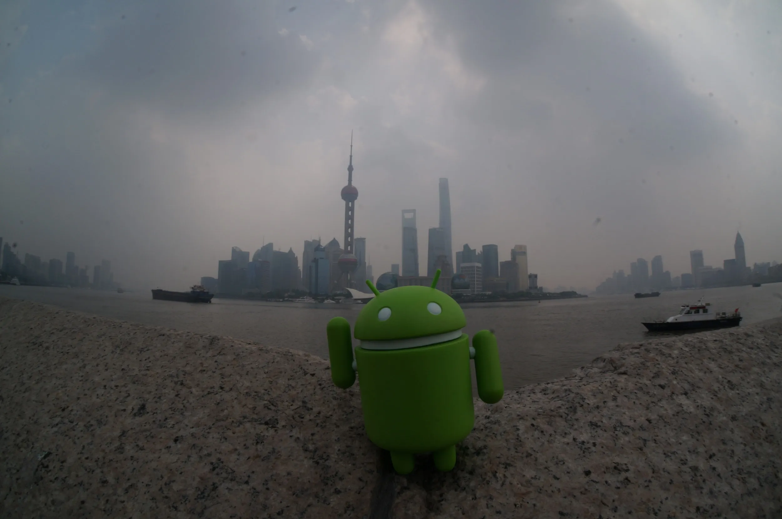 ドロイド君が記念撮影