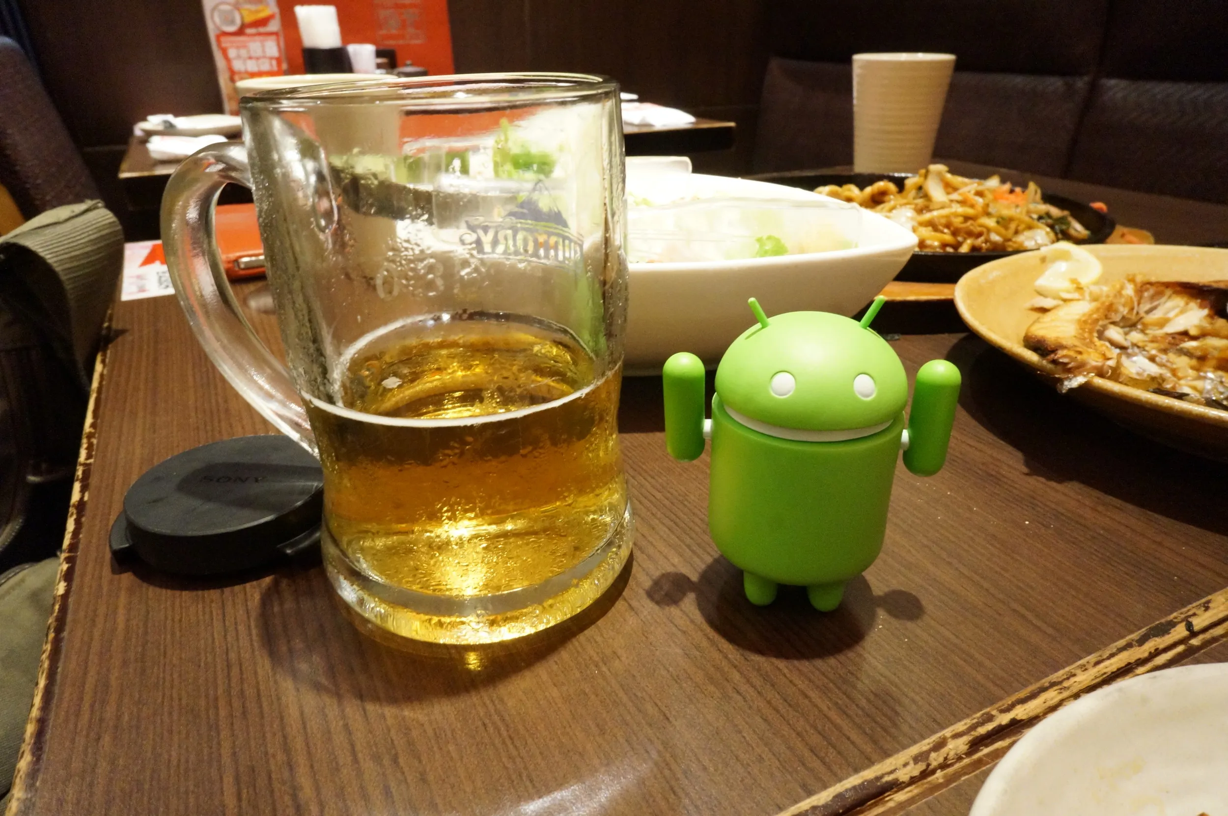 ドロイド君が記念撮影