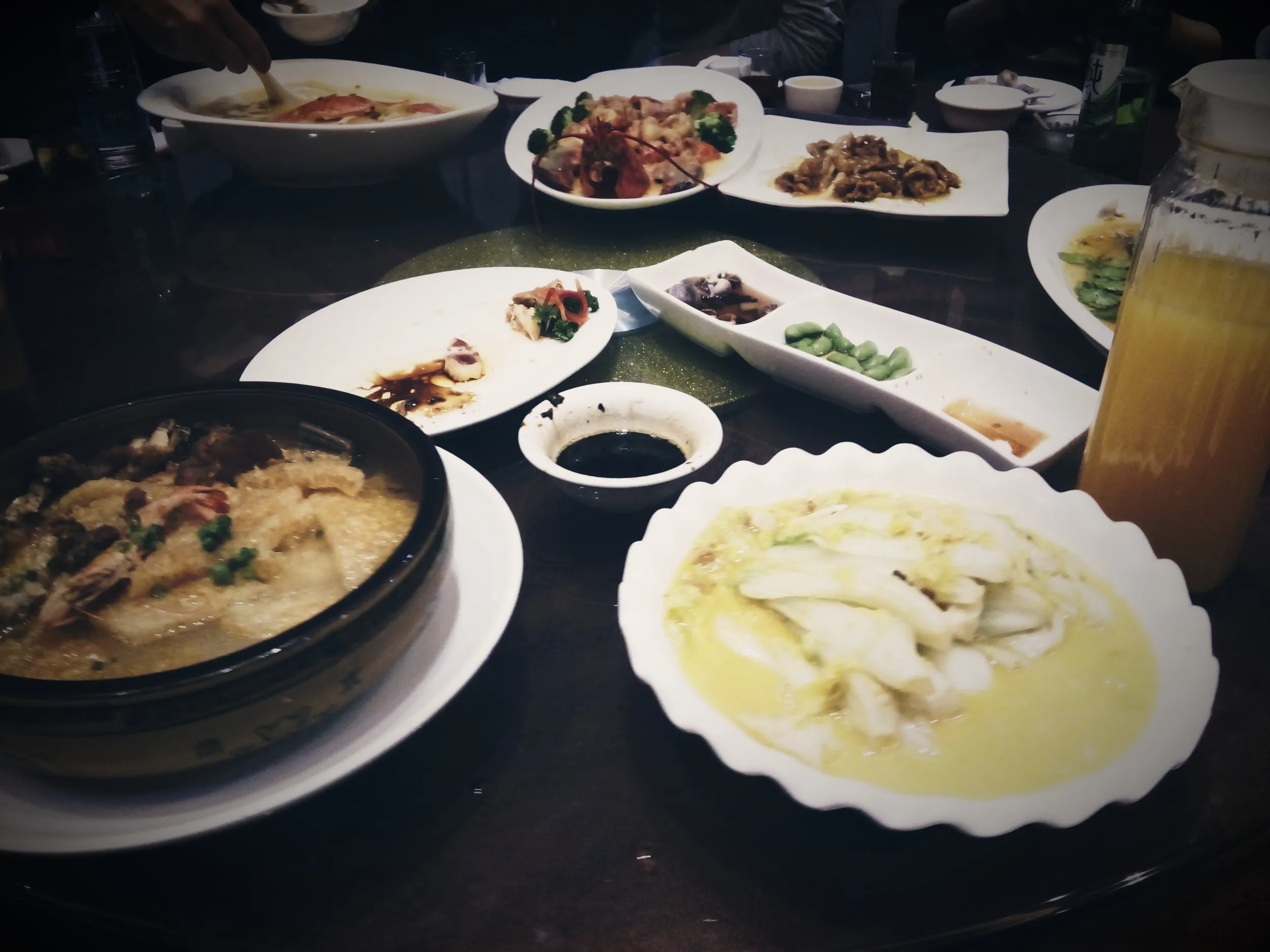 会社の人達と食事