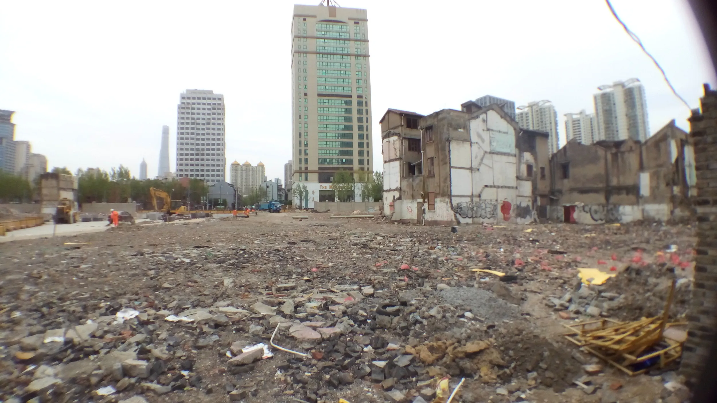 老西門の開発風景