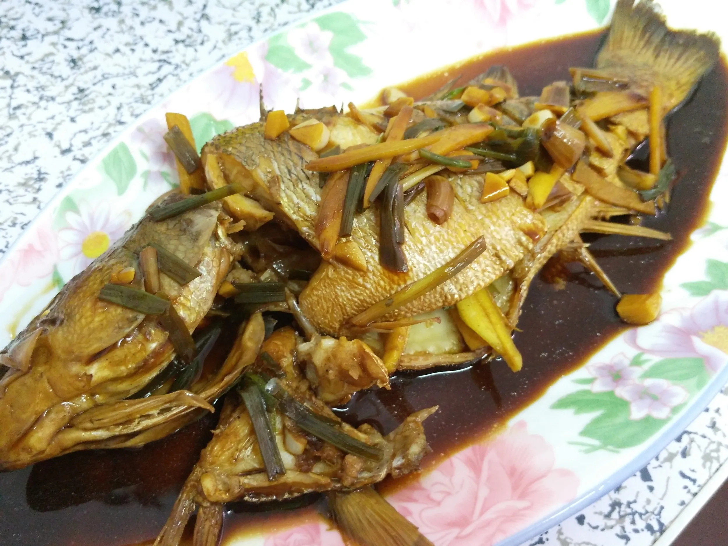 ブラックバスの煮付け完成