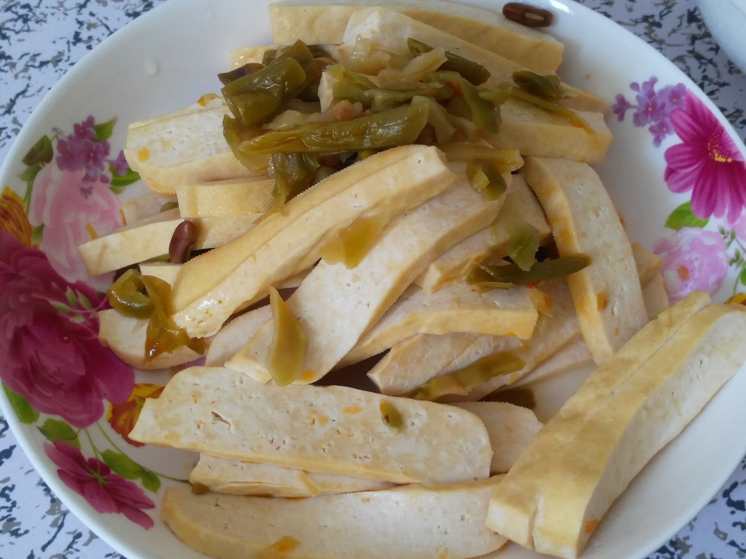 豆腐とササゲの料理2