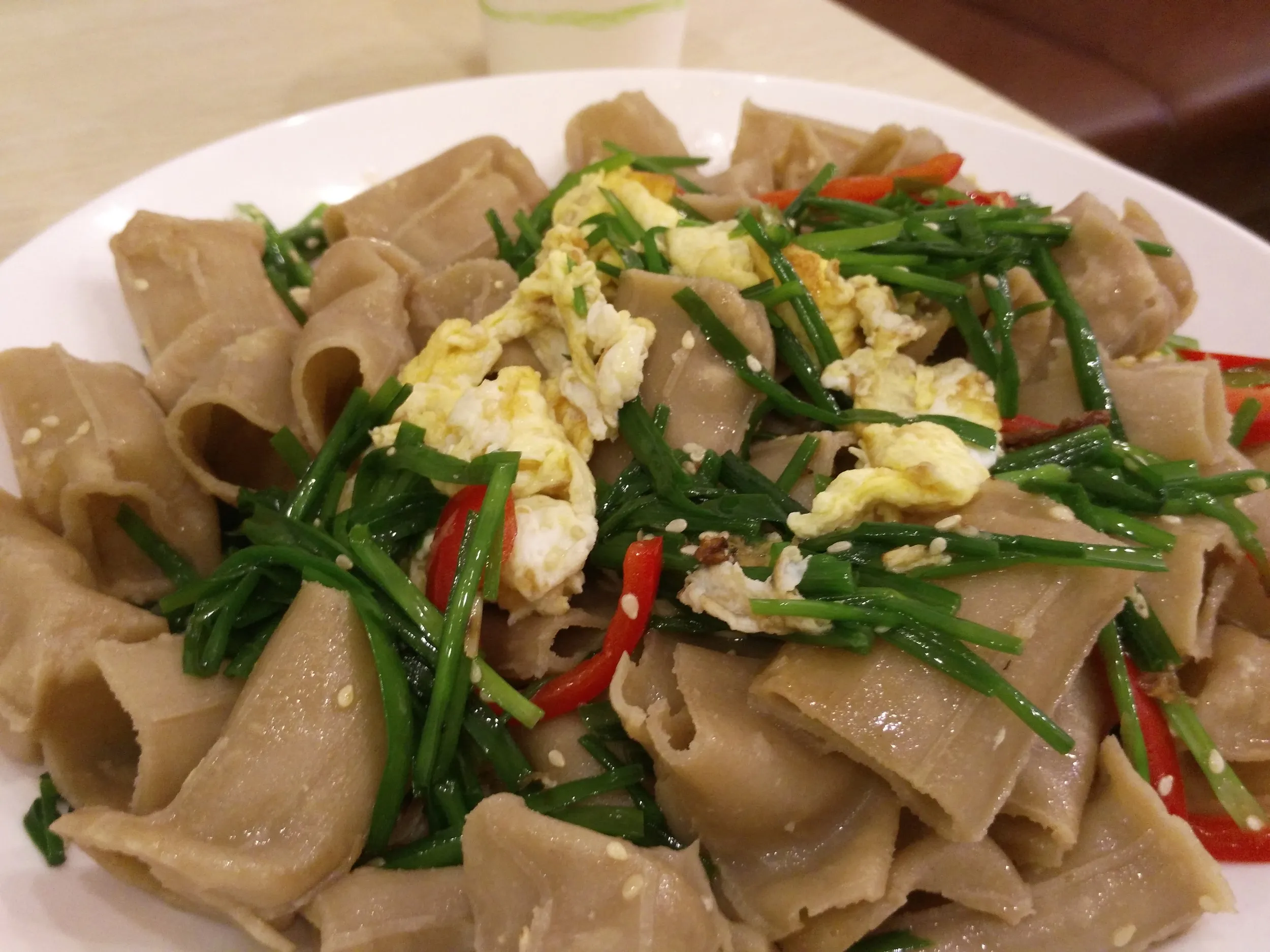 山西省の郷土料理店での夕食