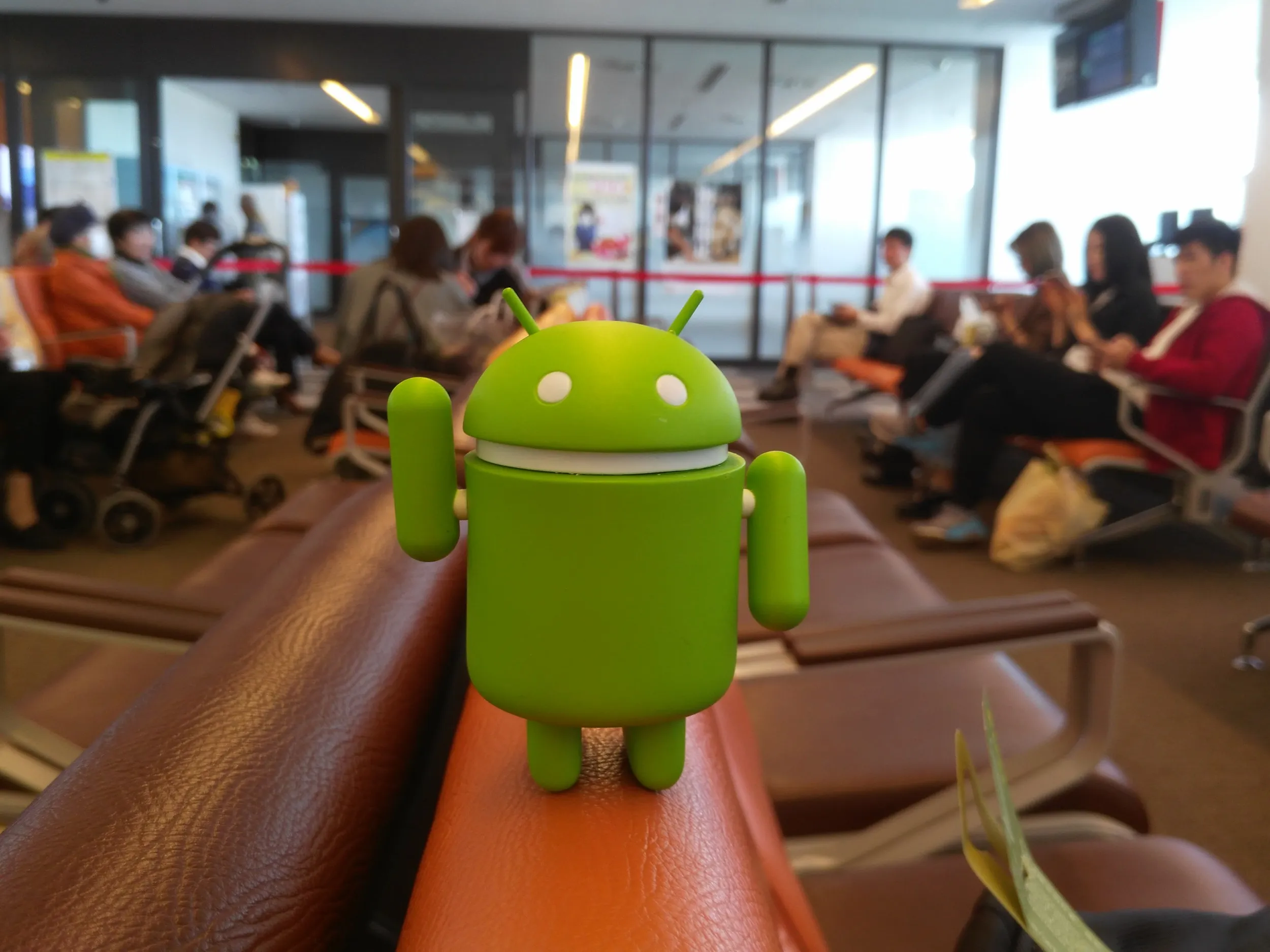 茨城空港でドロイド君