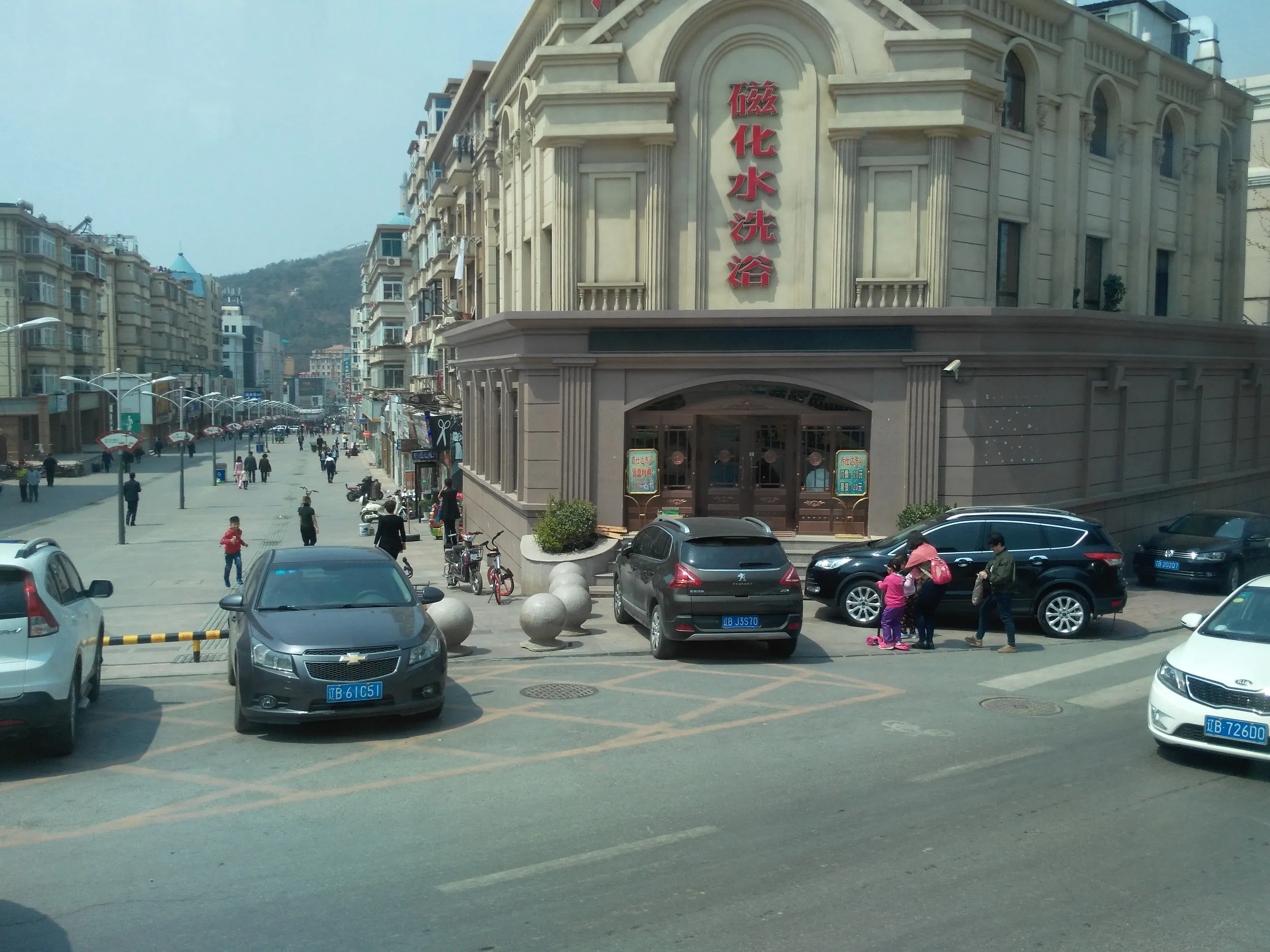 旅順中心部の風景