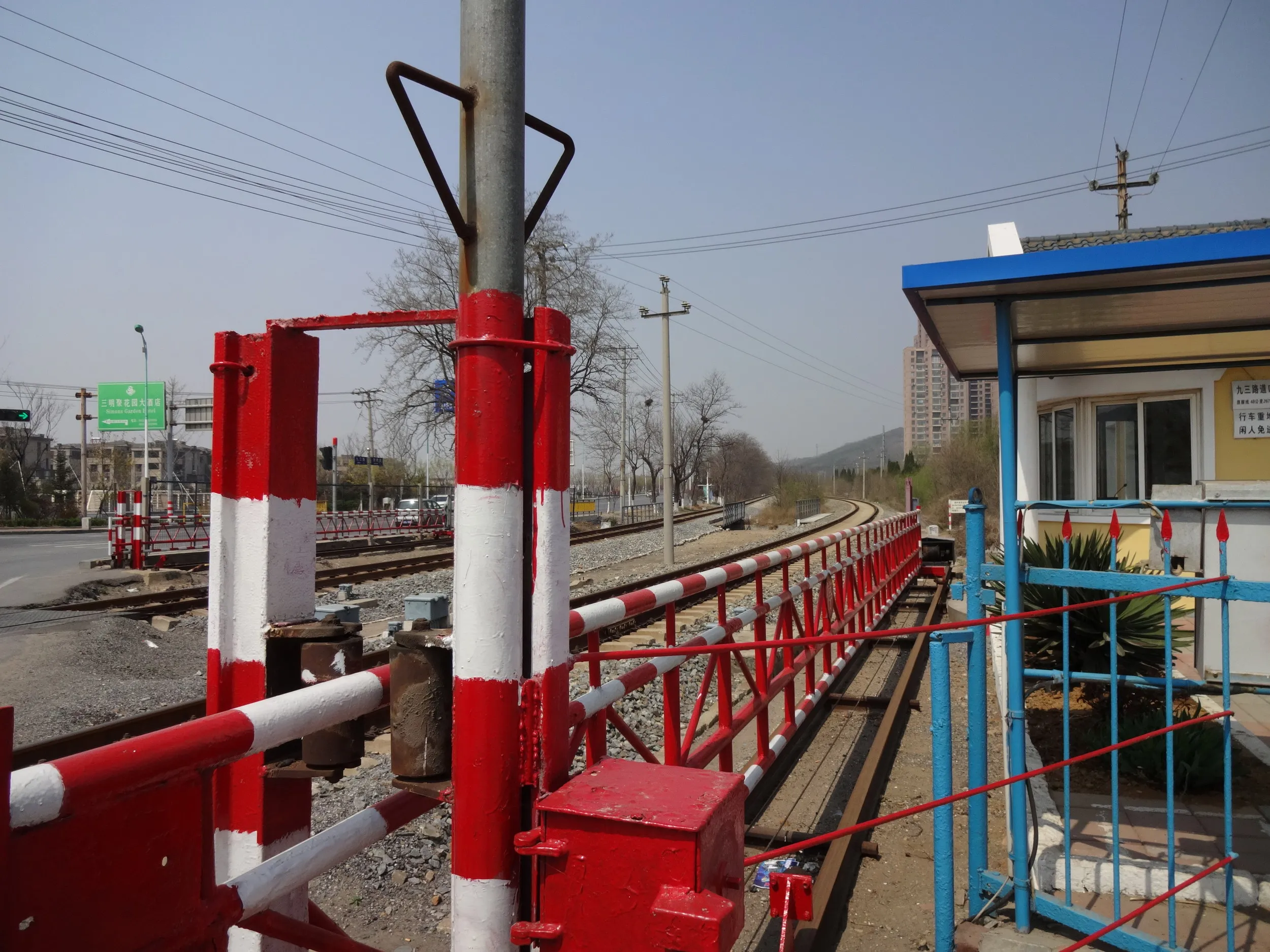 線路沿いの風景