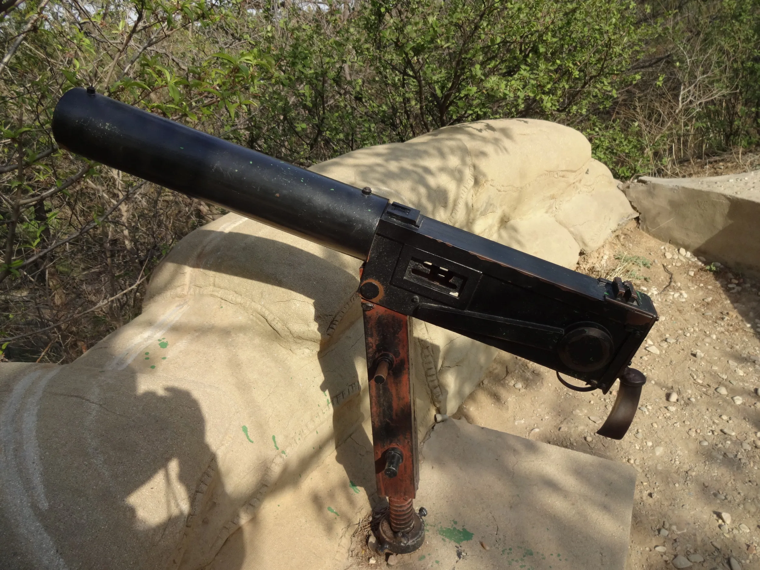 露西亜の機関銃陣地