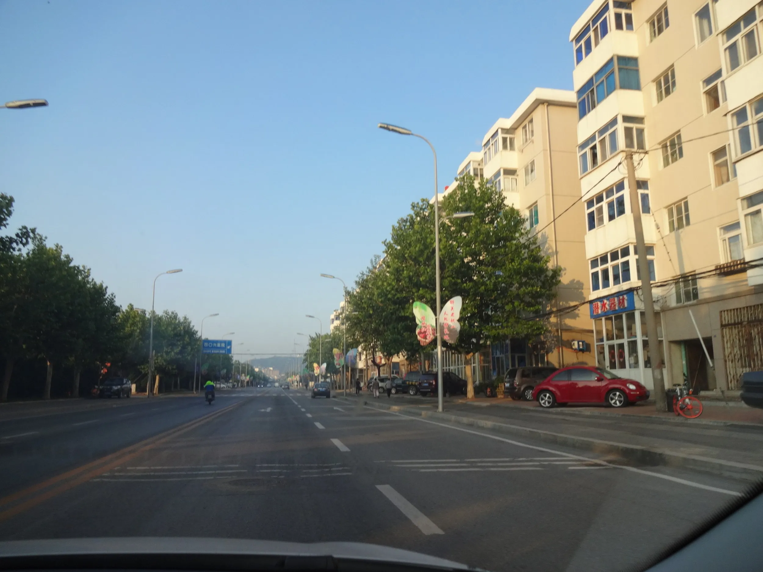 タクシーで移動