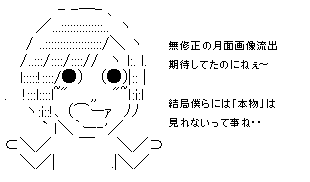 無修正の月面画像期待してたのに