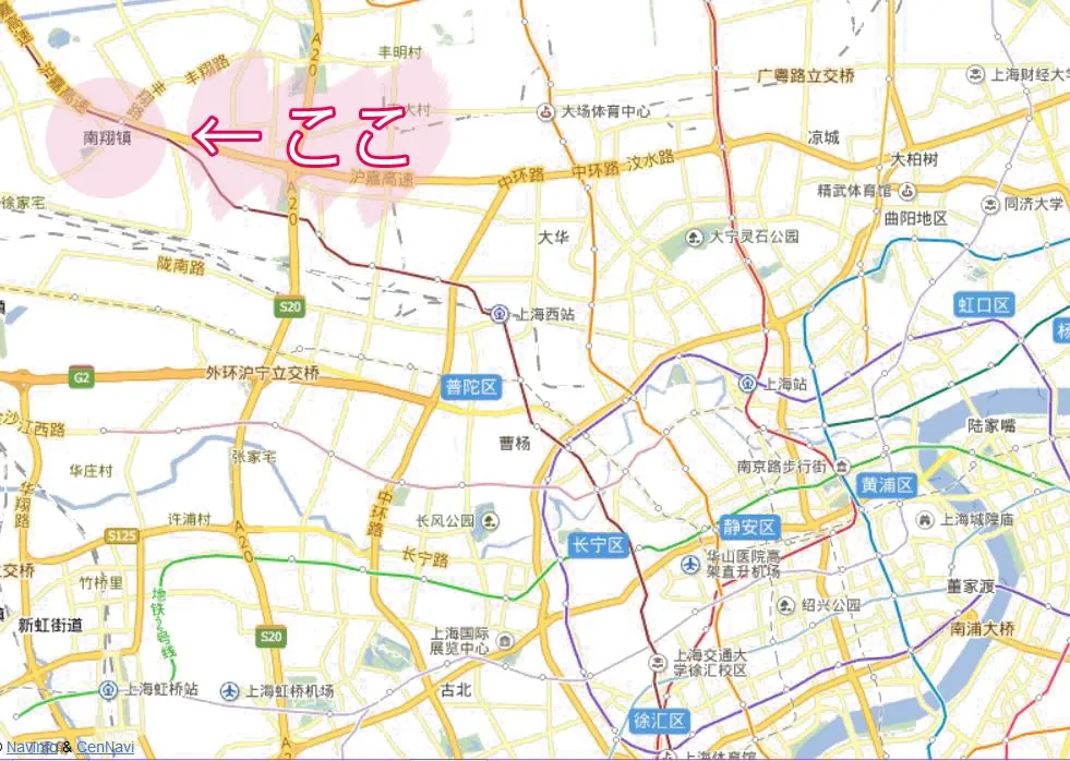 南翔古鎮の場所