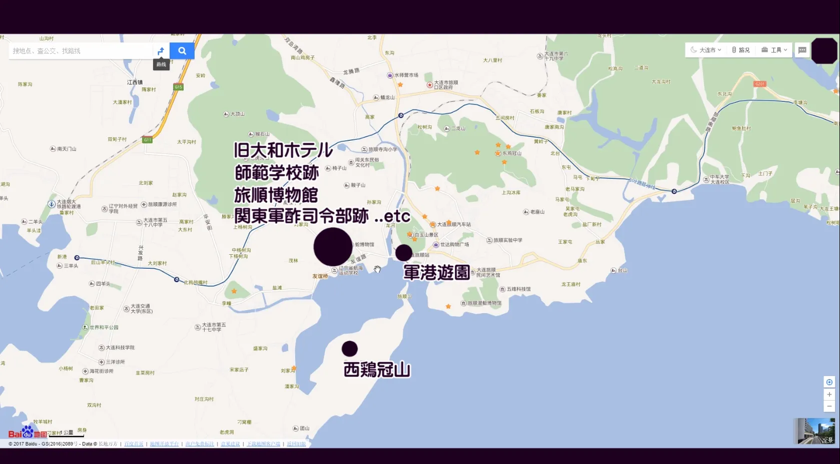 今回の行き先の地図