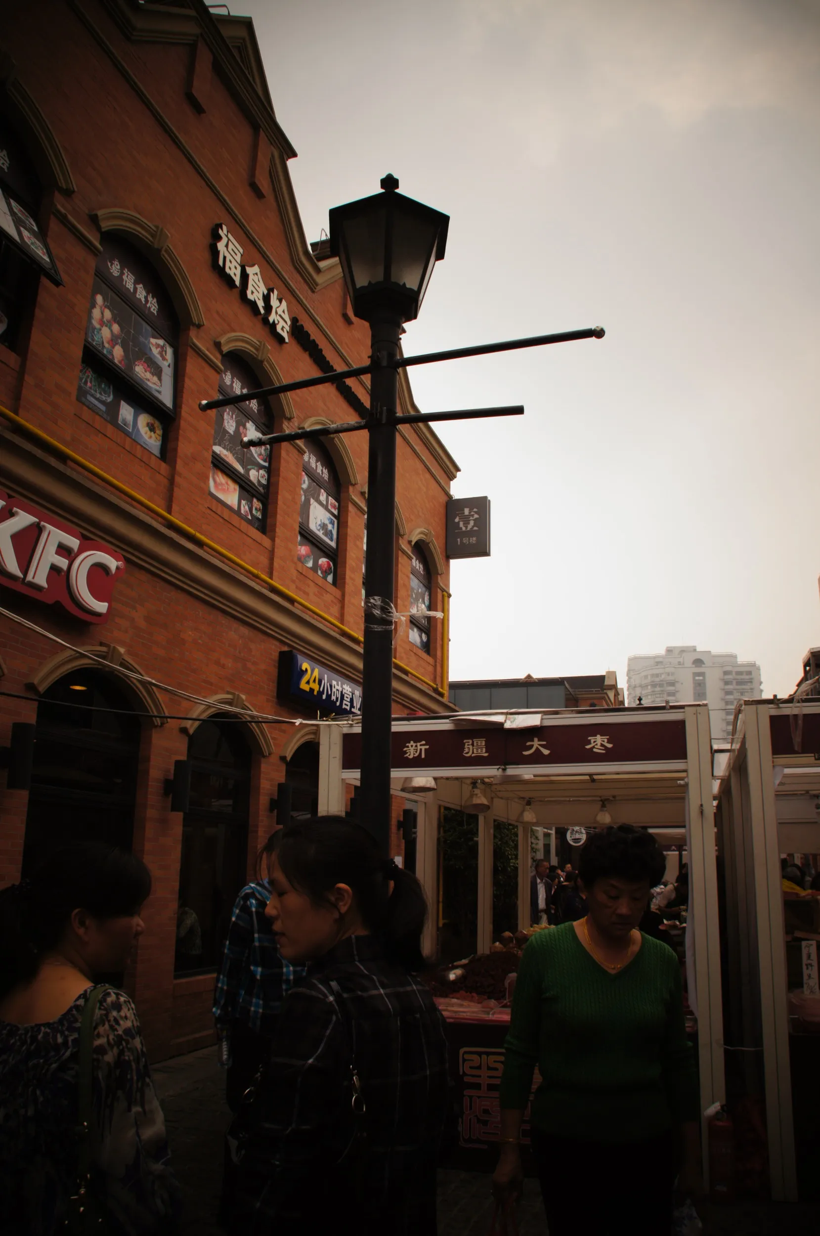 上鋼一村の屋台街 トイカメラモード