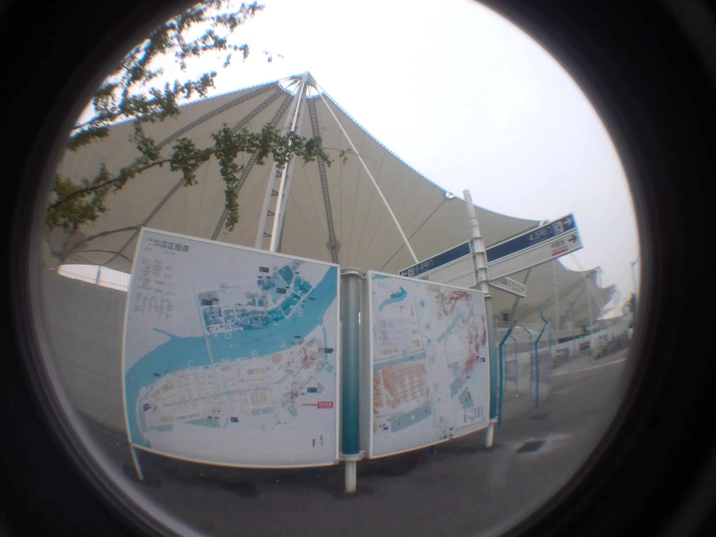 上海万博跡地の案内図