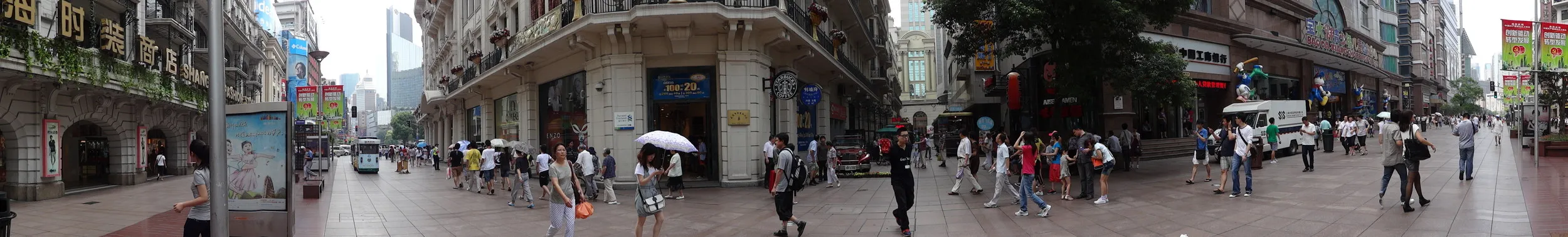 南京路歩行街 パノラマ撮影