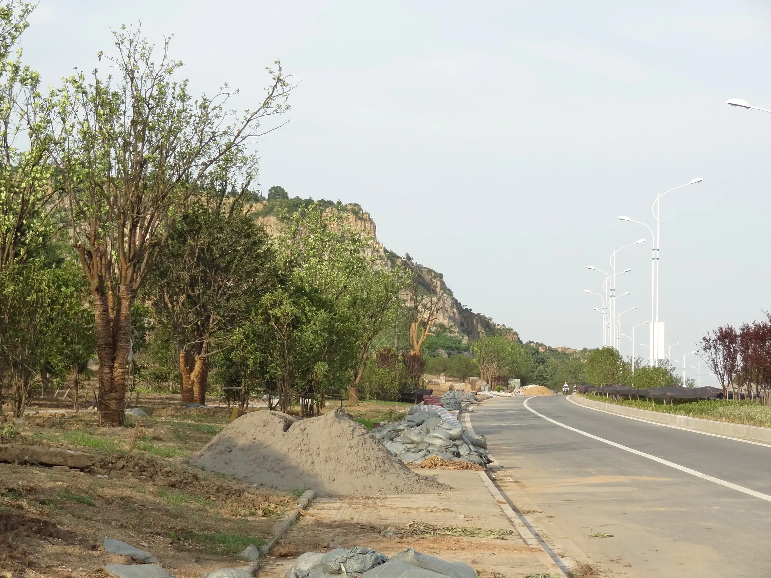 長距離バスを待っている間に撮影した風景