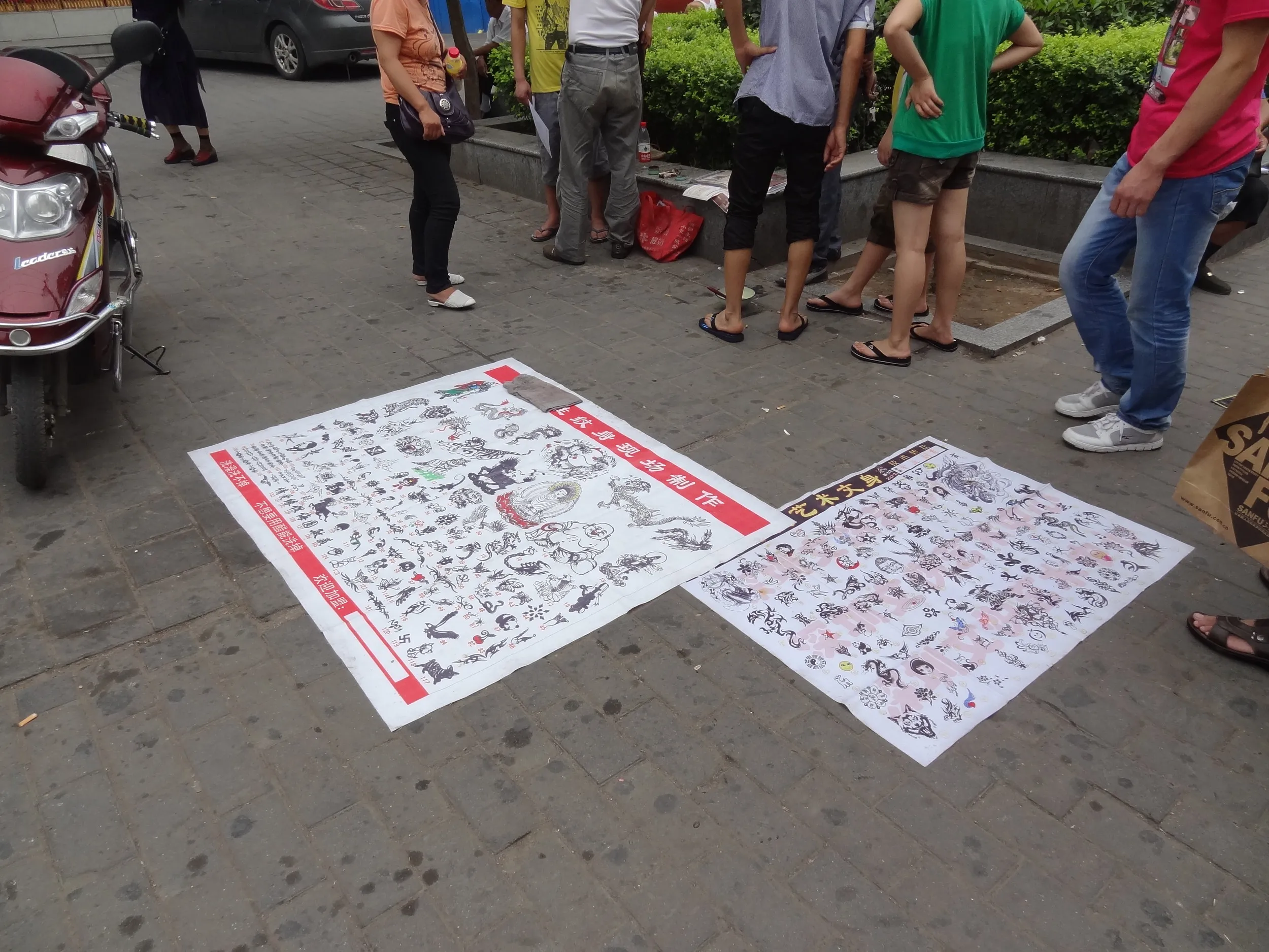 大雁塔前の風景