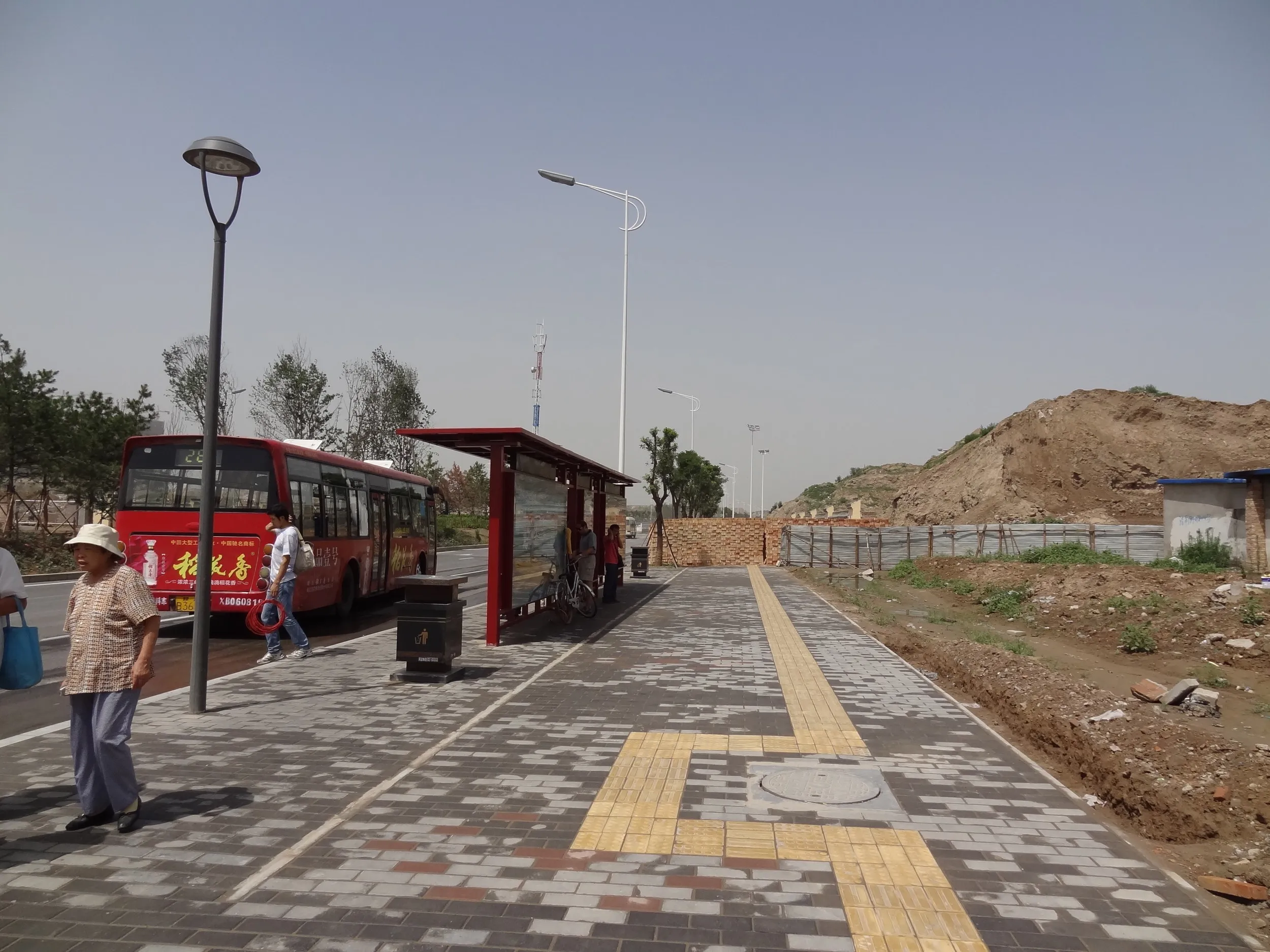 何もない西安北駅前