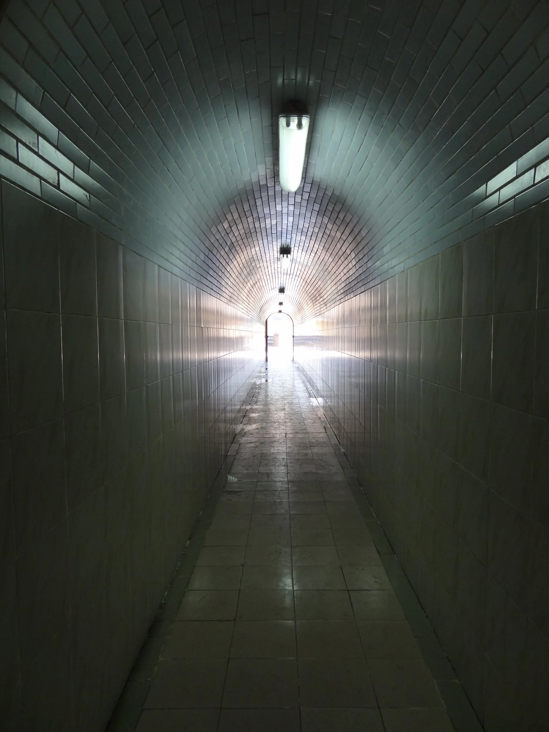 内部の長い通路