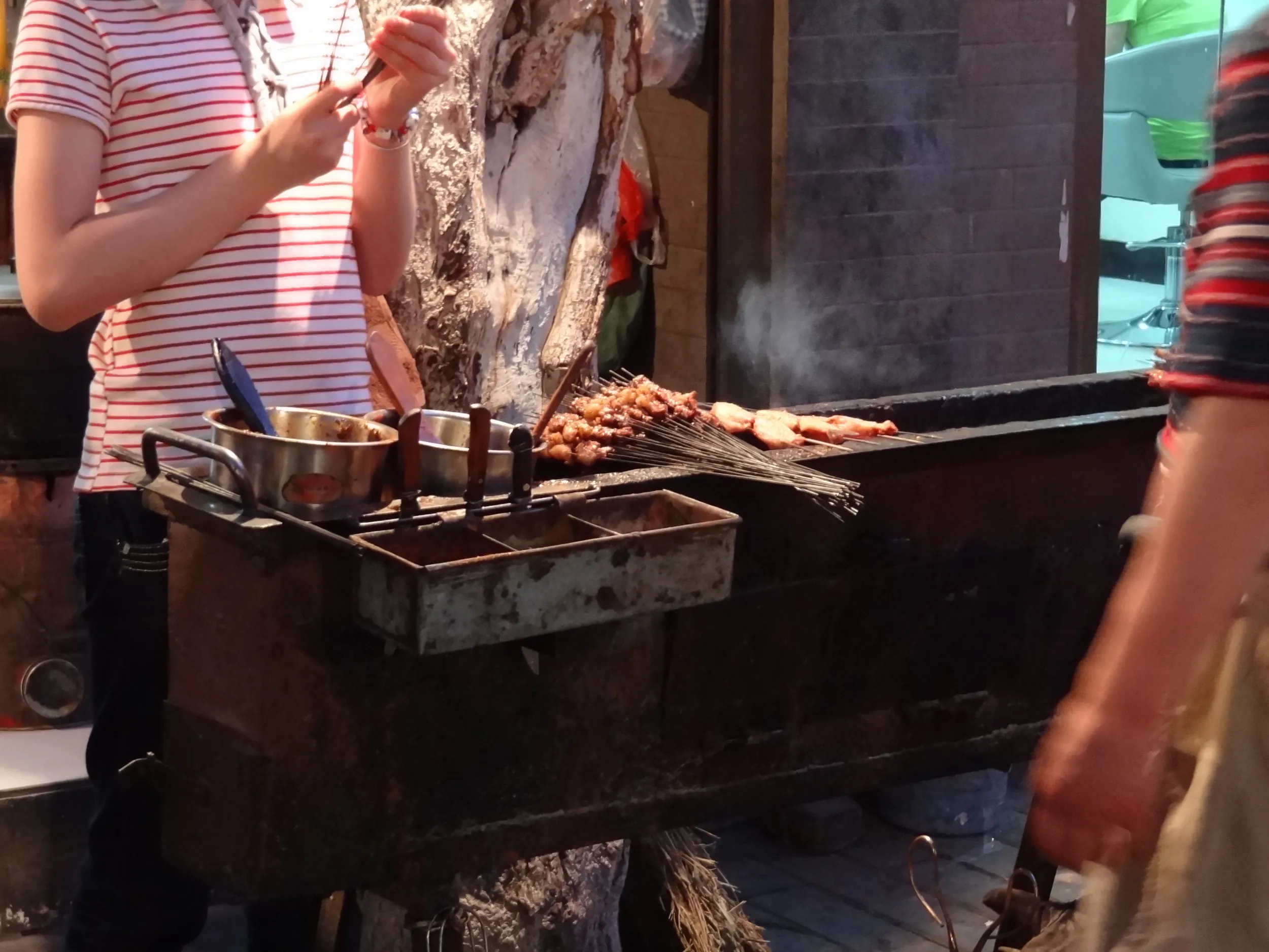 回民一条街の串焼き