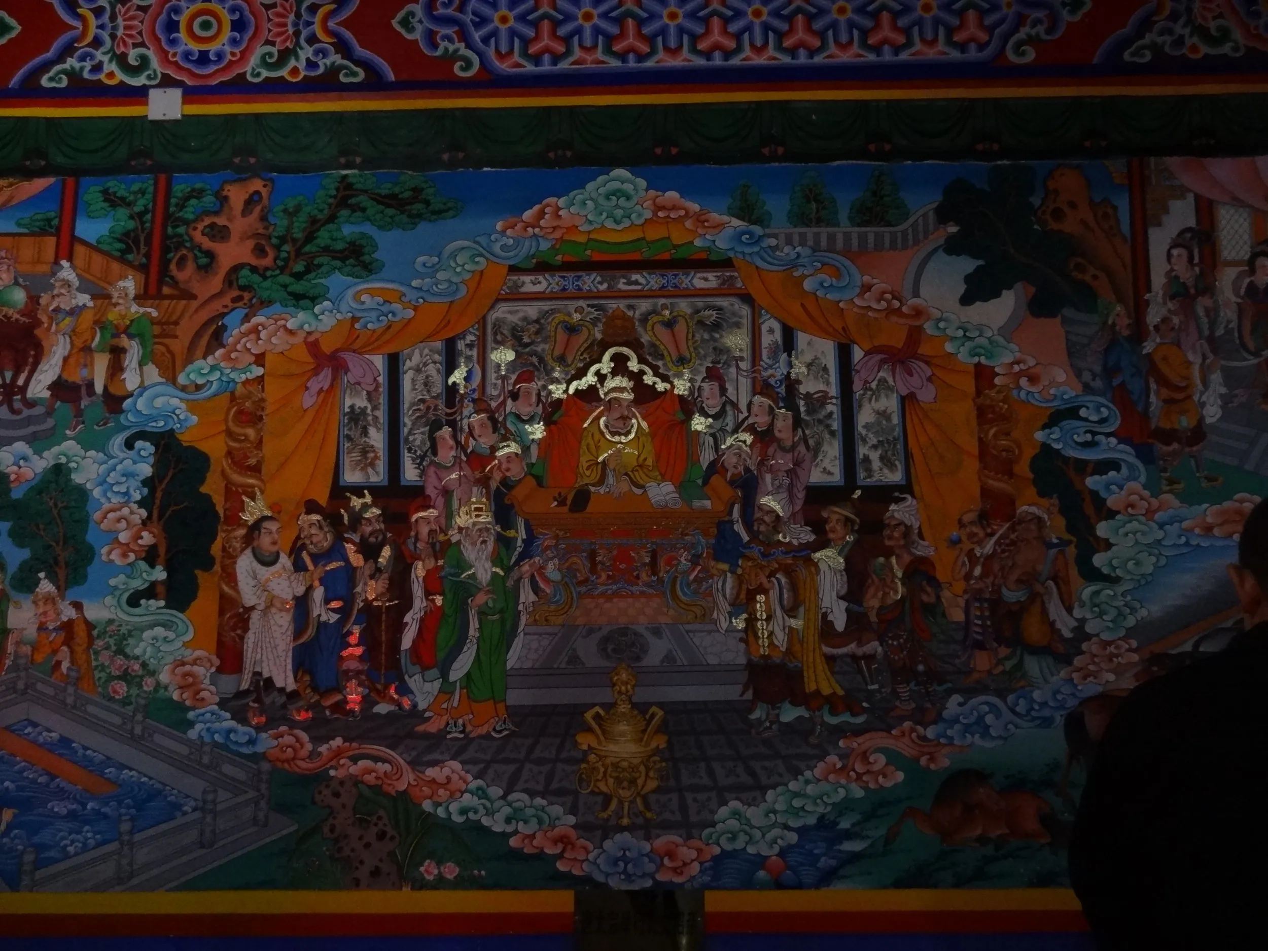 細かい作りの壁画