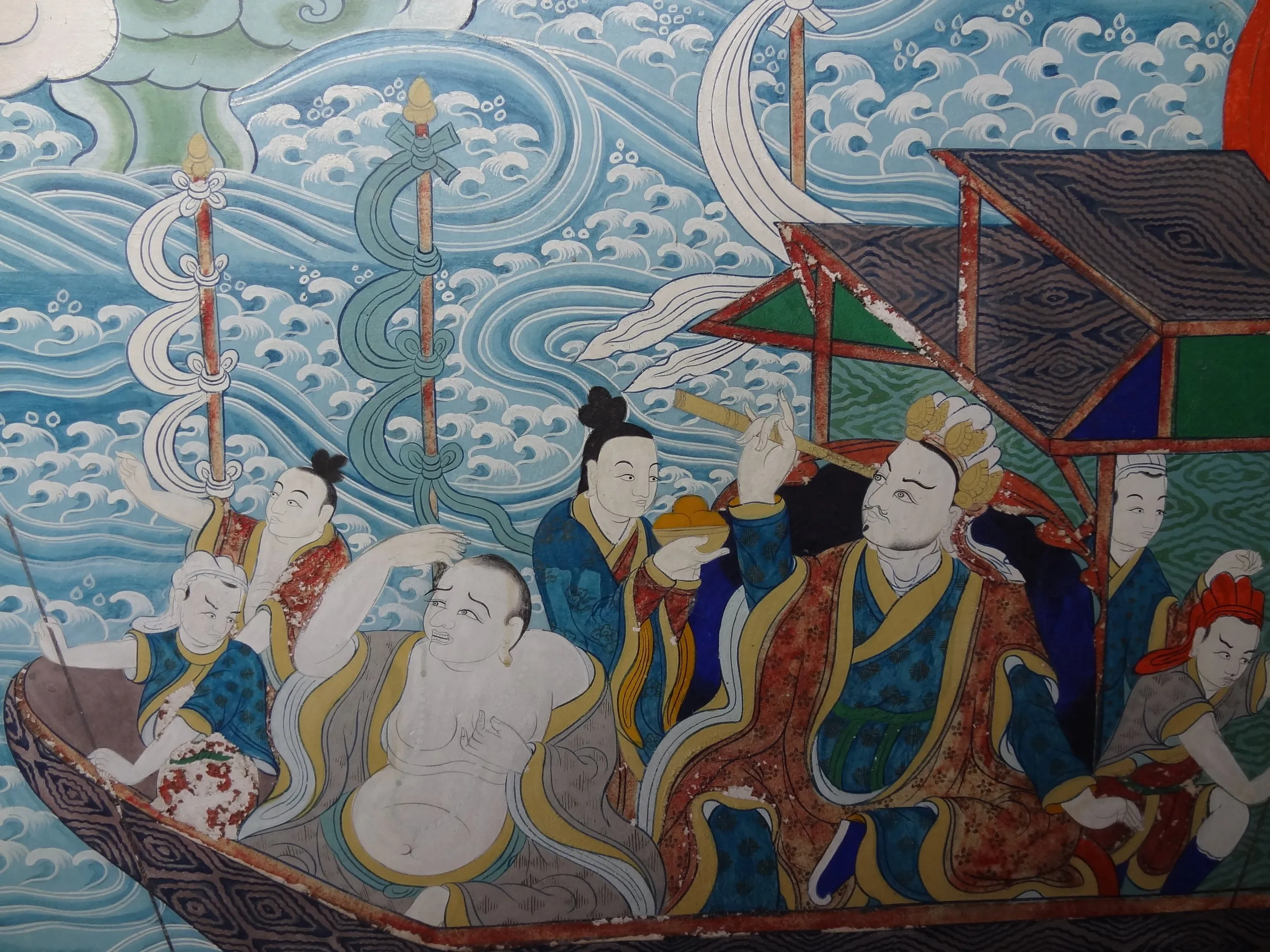 七福神らしき壁画