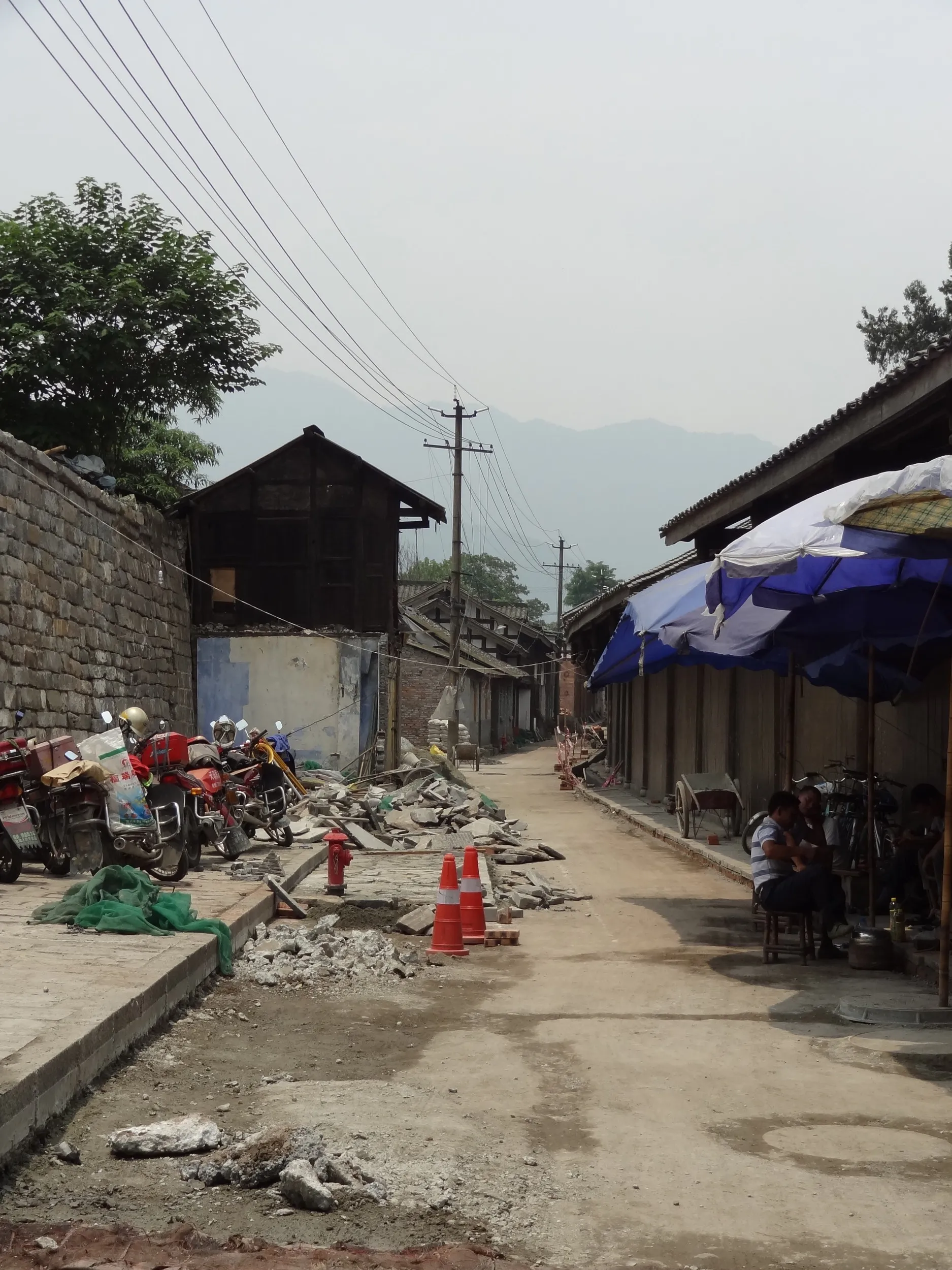 昔ながらの街並み