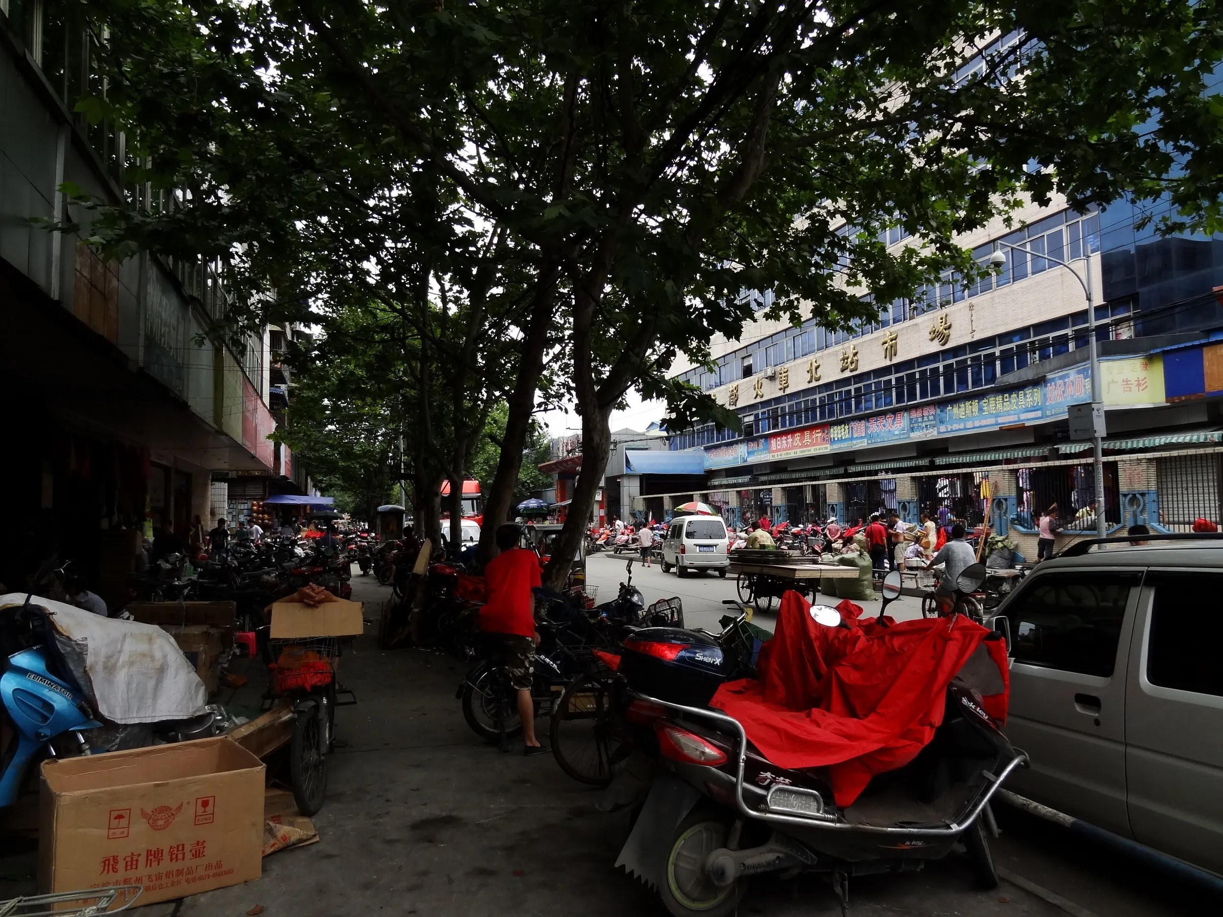 卸売り市場の風景