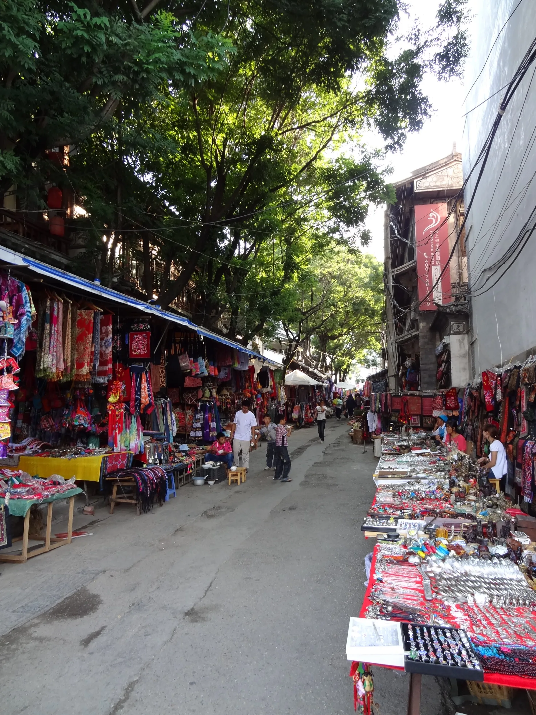 大理古城の露店