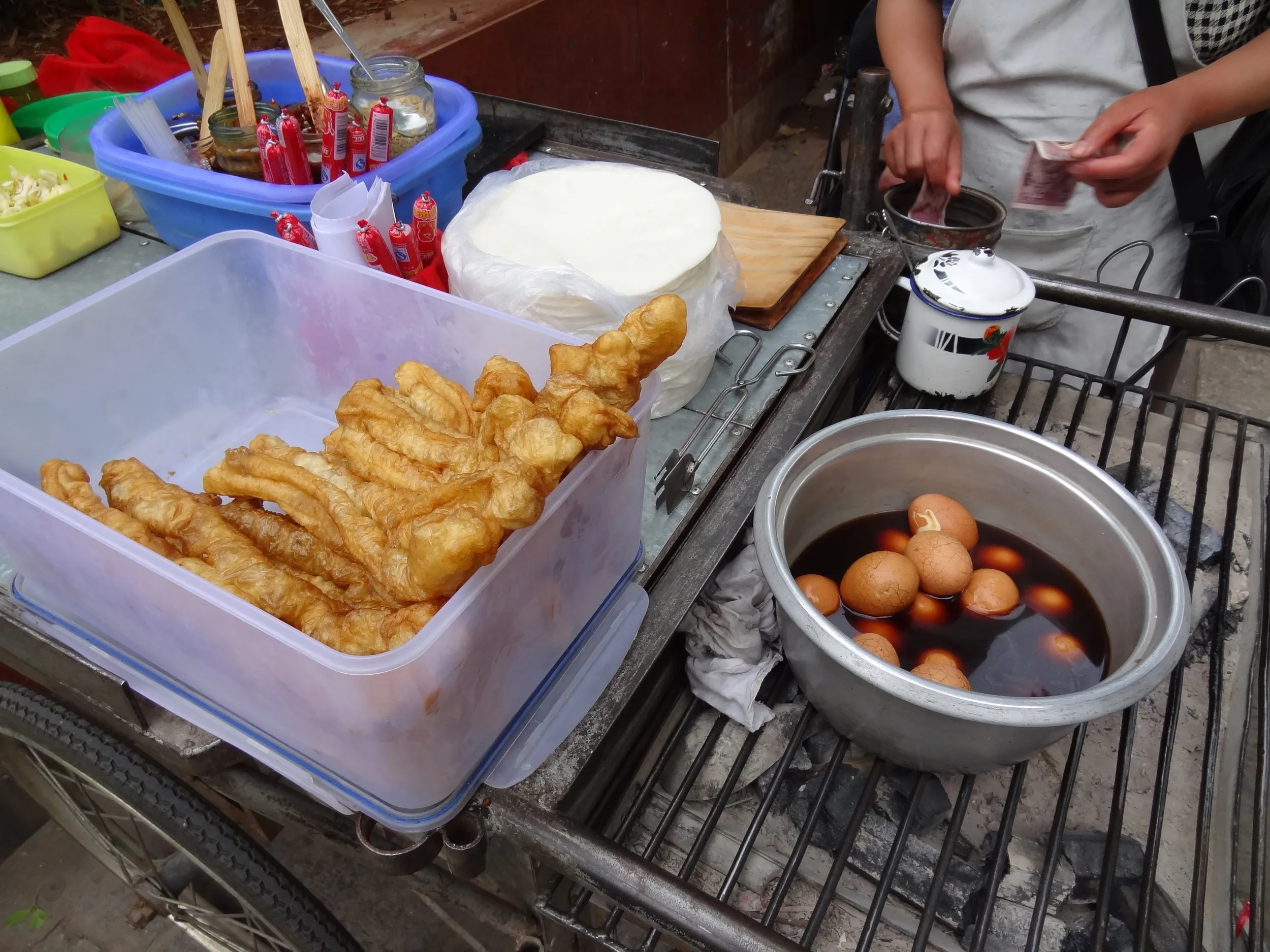 バスターミナルで食べた卵