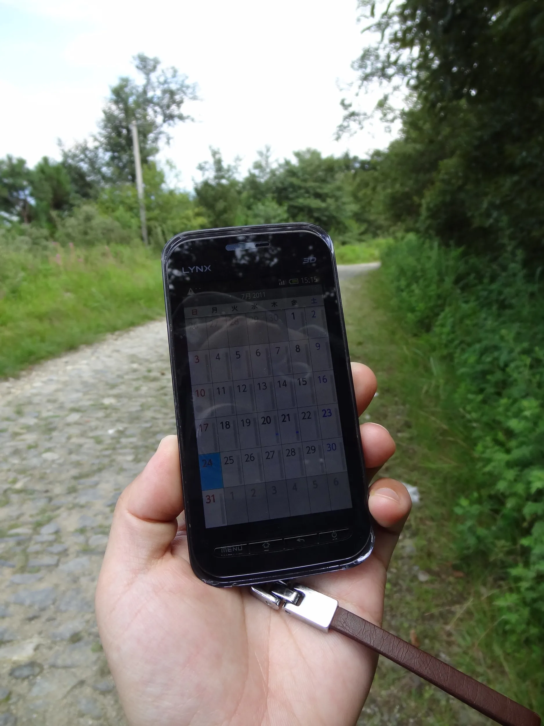 SH-03Cで日付メモ