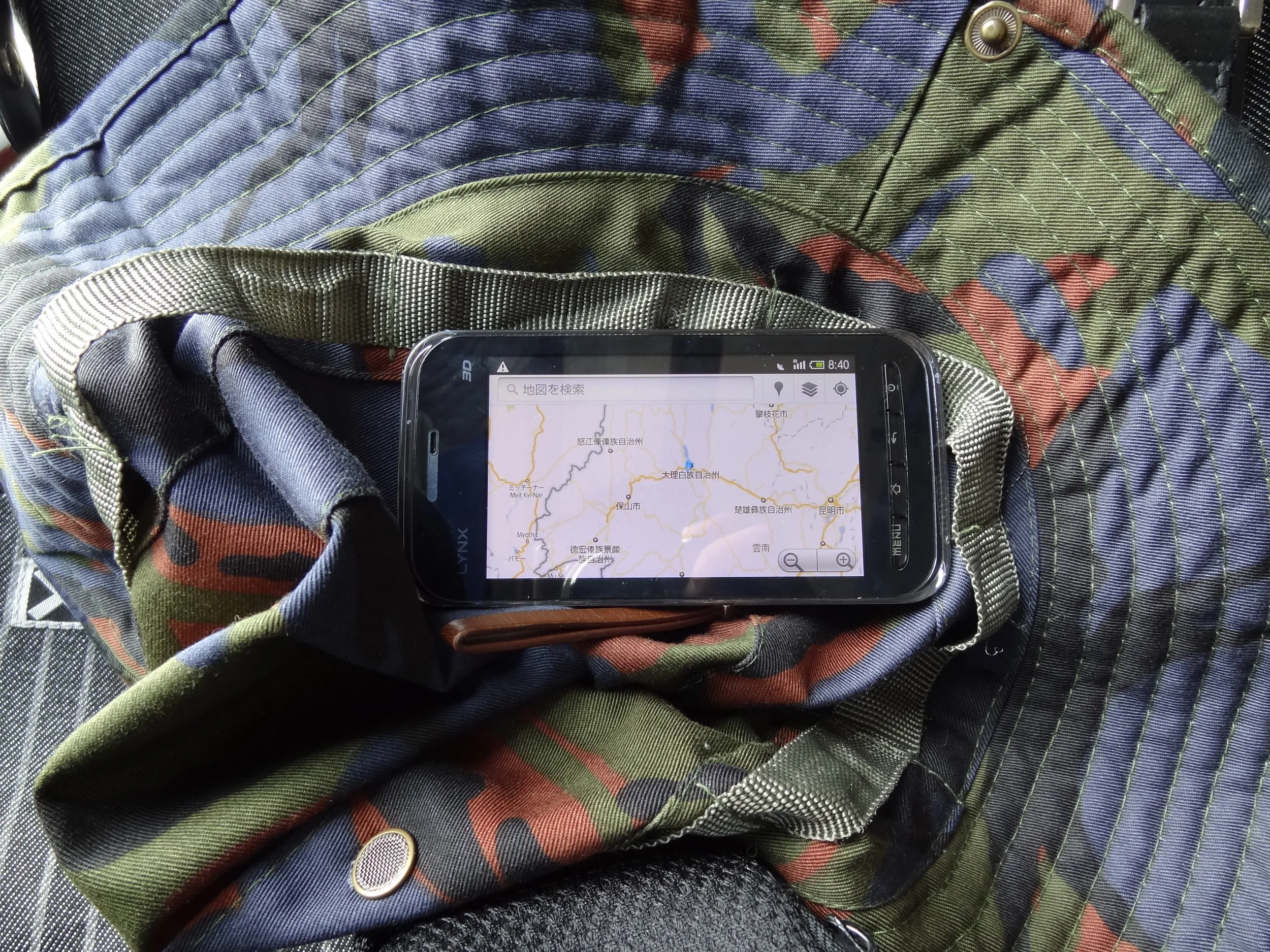 スマートフォンの地図