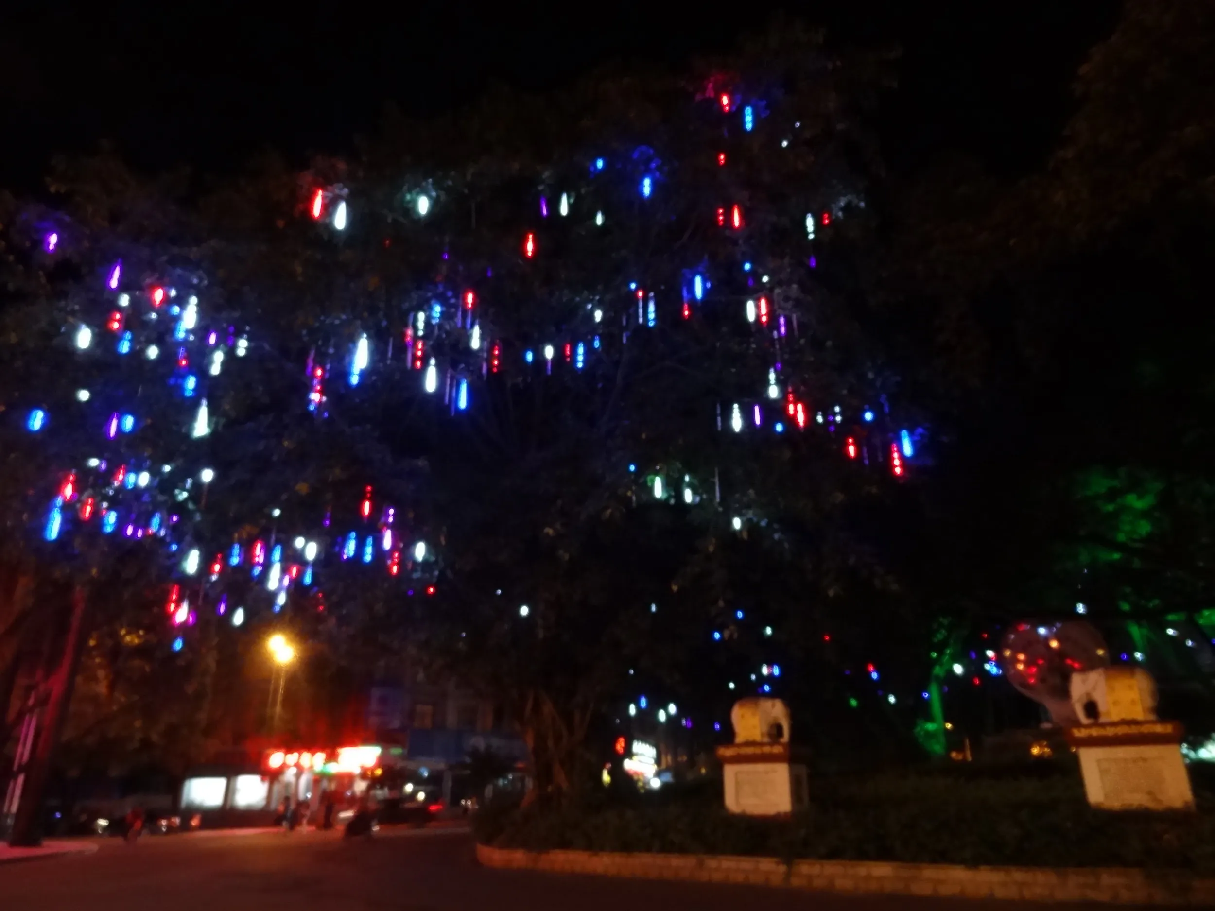 バスターミナル付近のイルミネーション