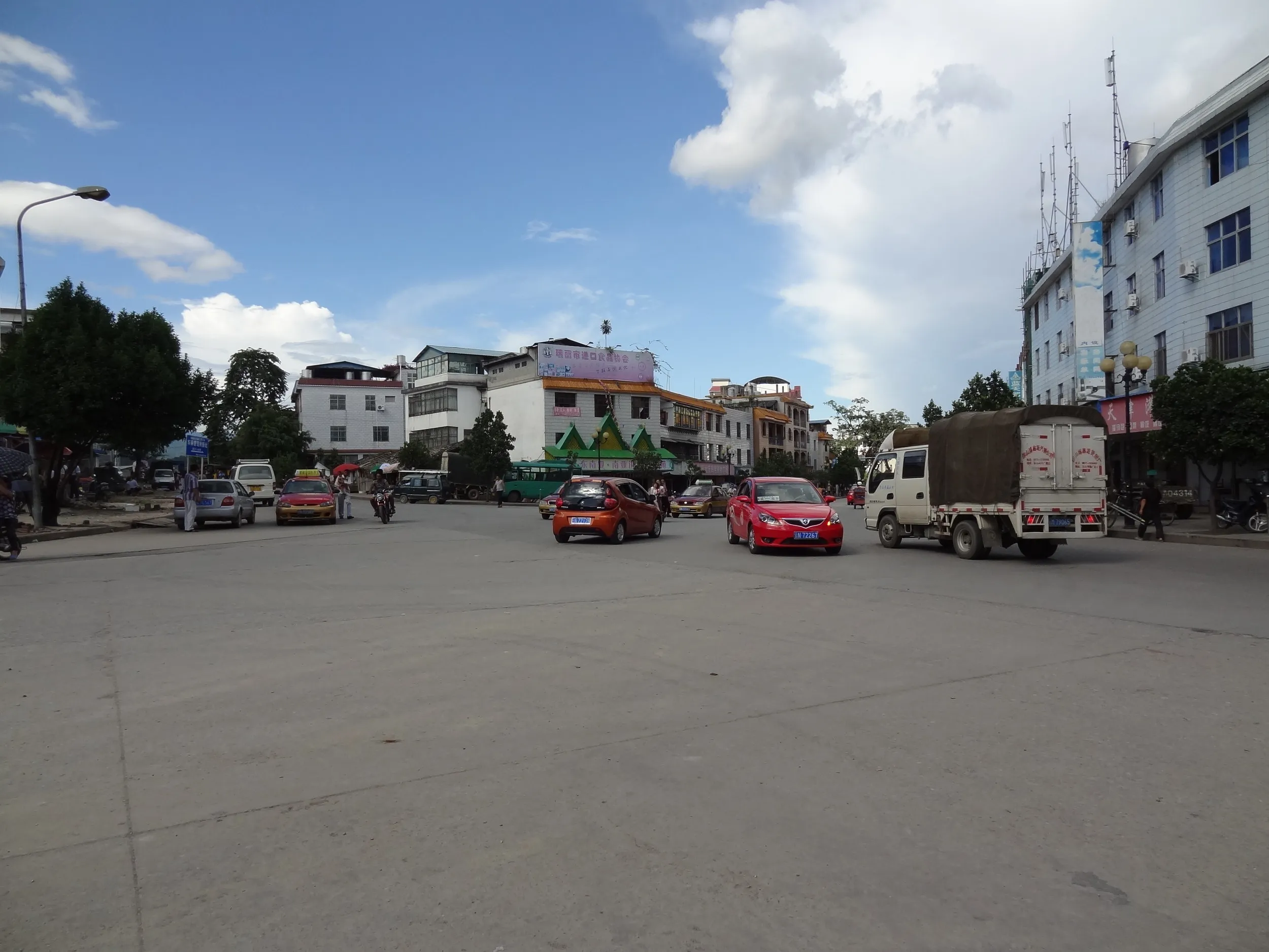 歩行者天国の北側の風景