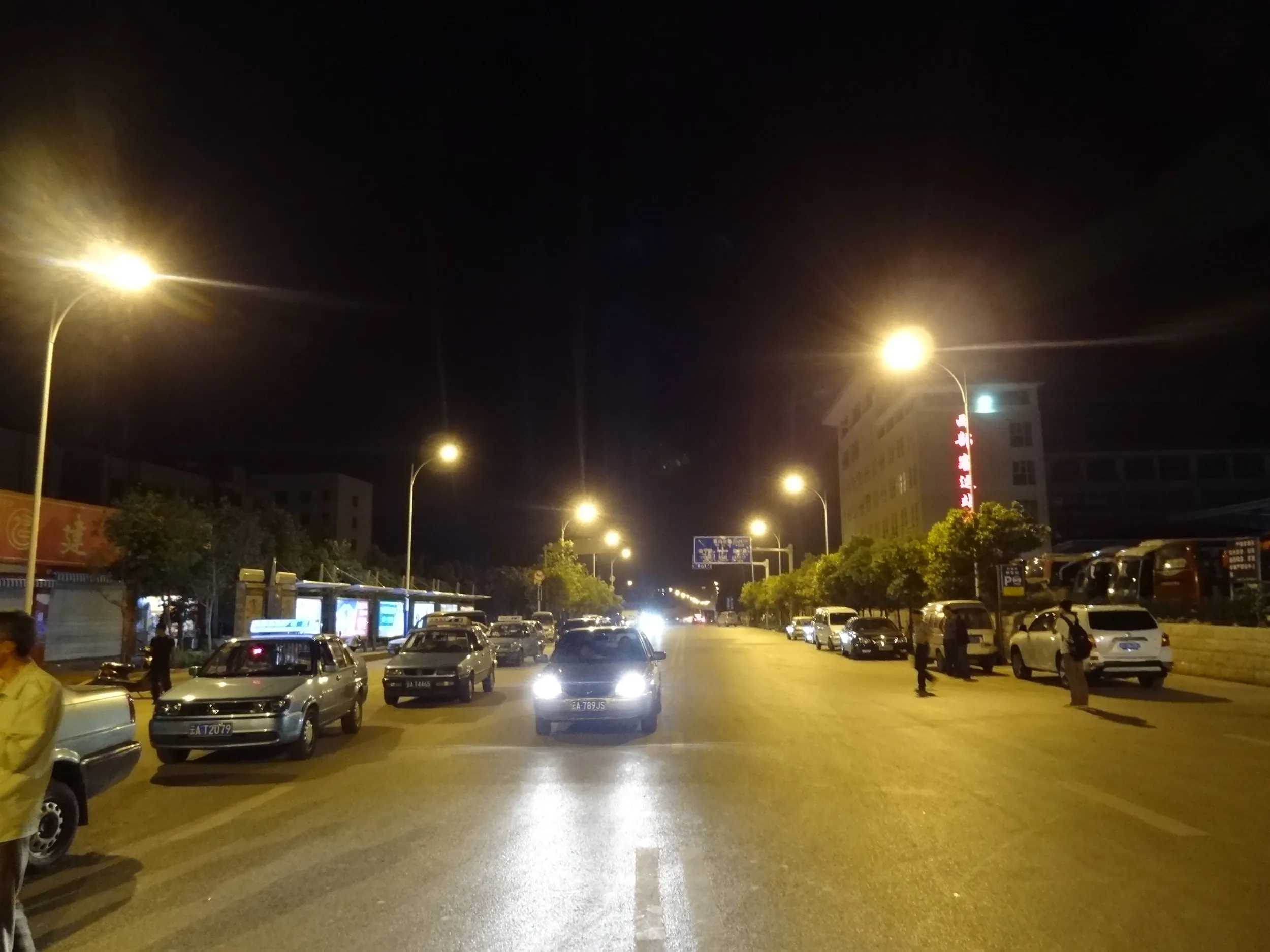 昆州路付近の風景