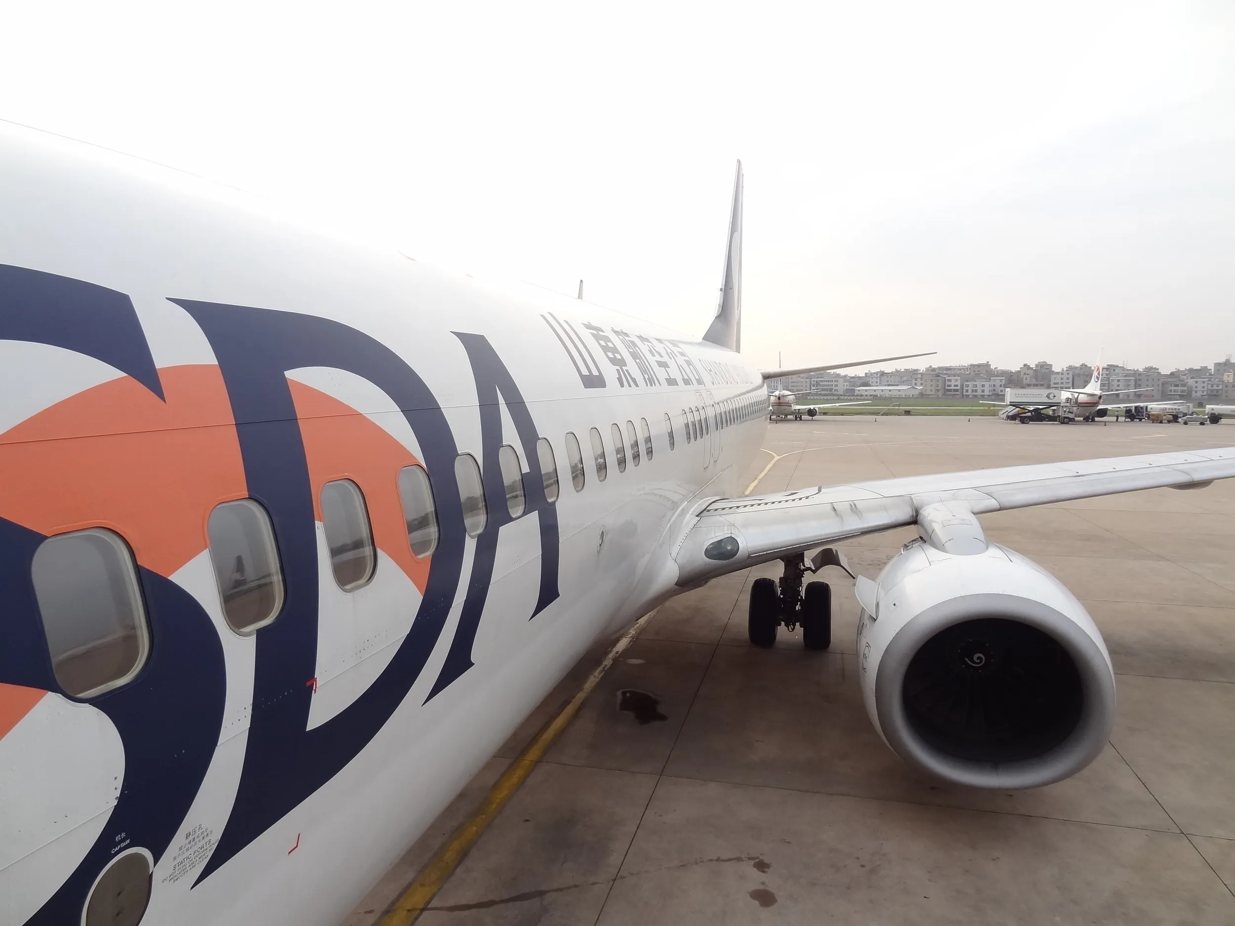 中国国際航空の飛行機に搭乗