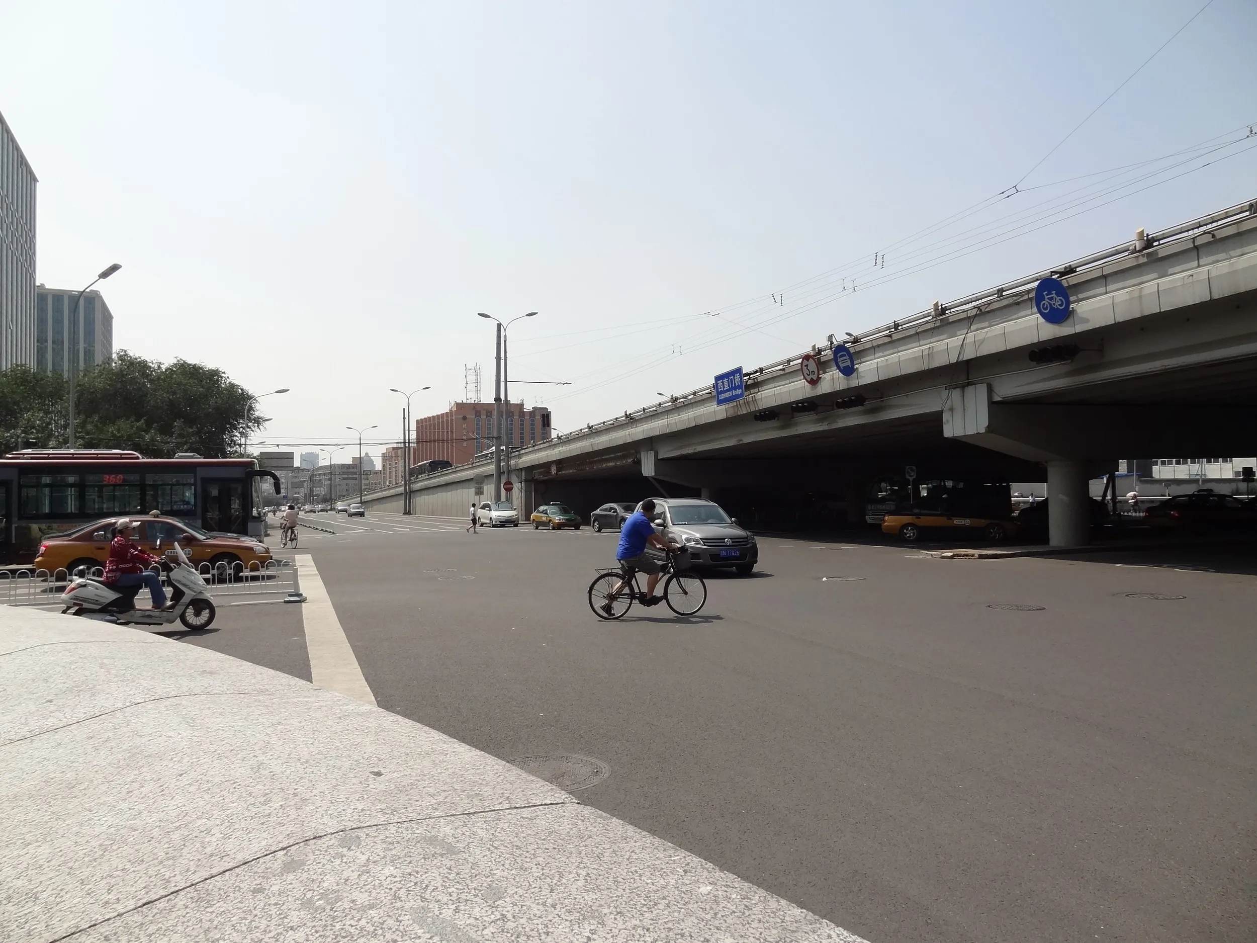 西直門付近の風景