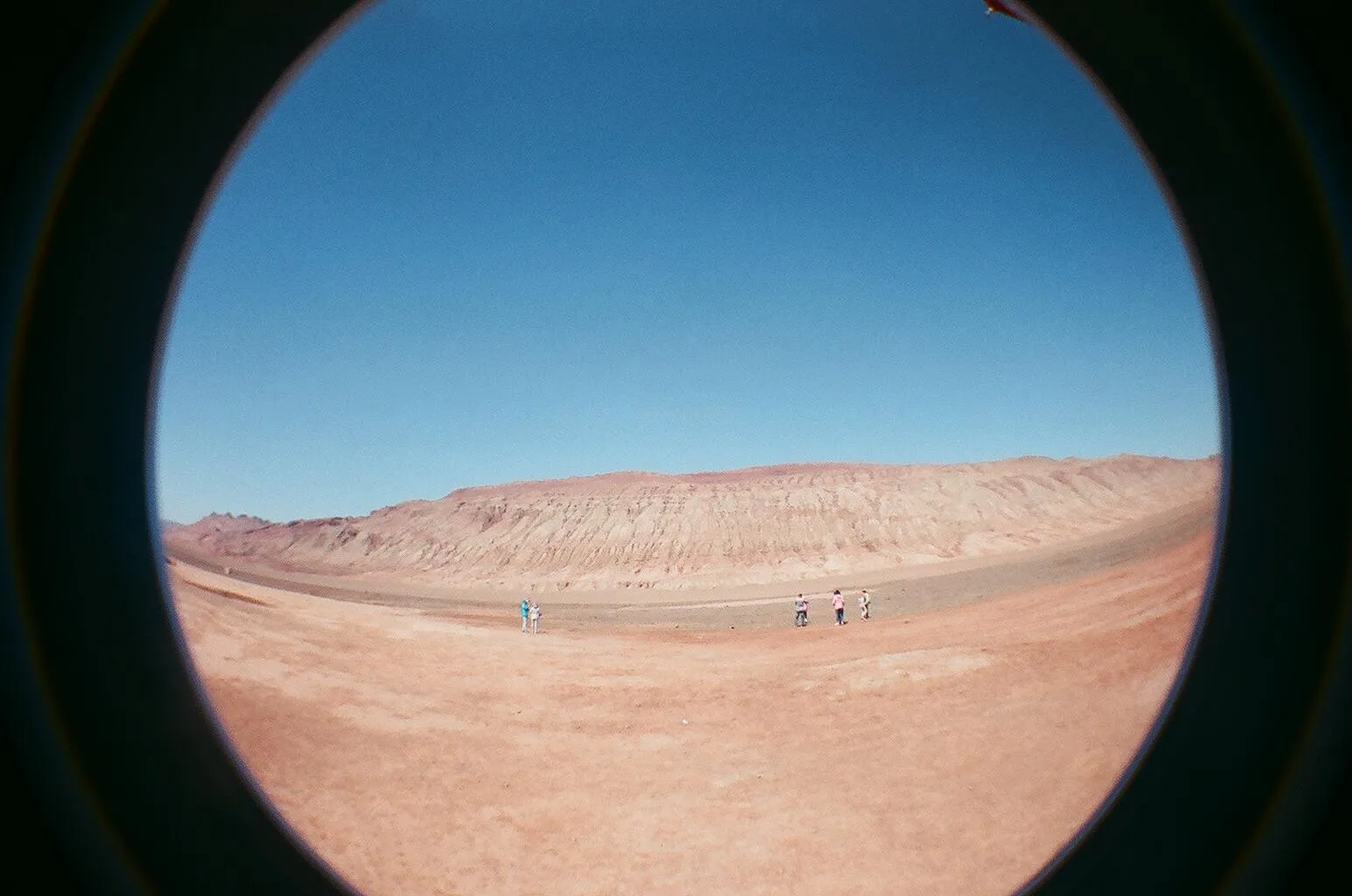 火焔山を目の前に望む