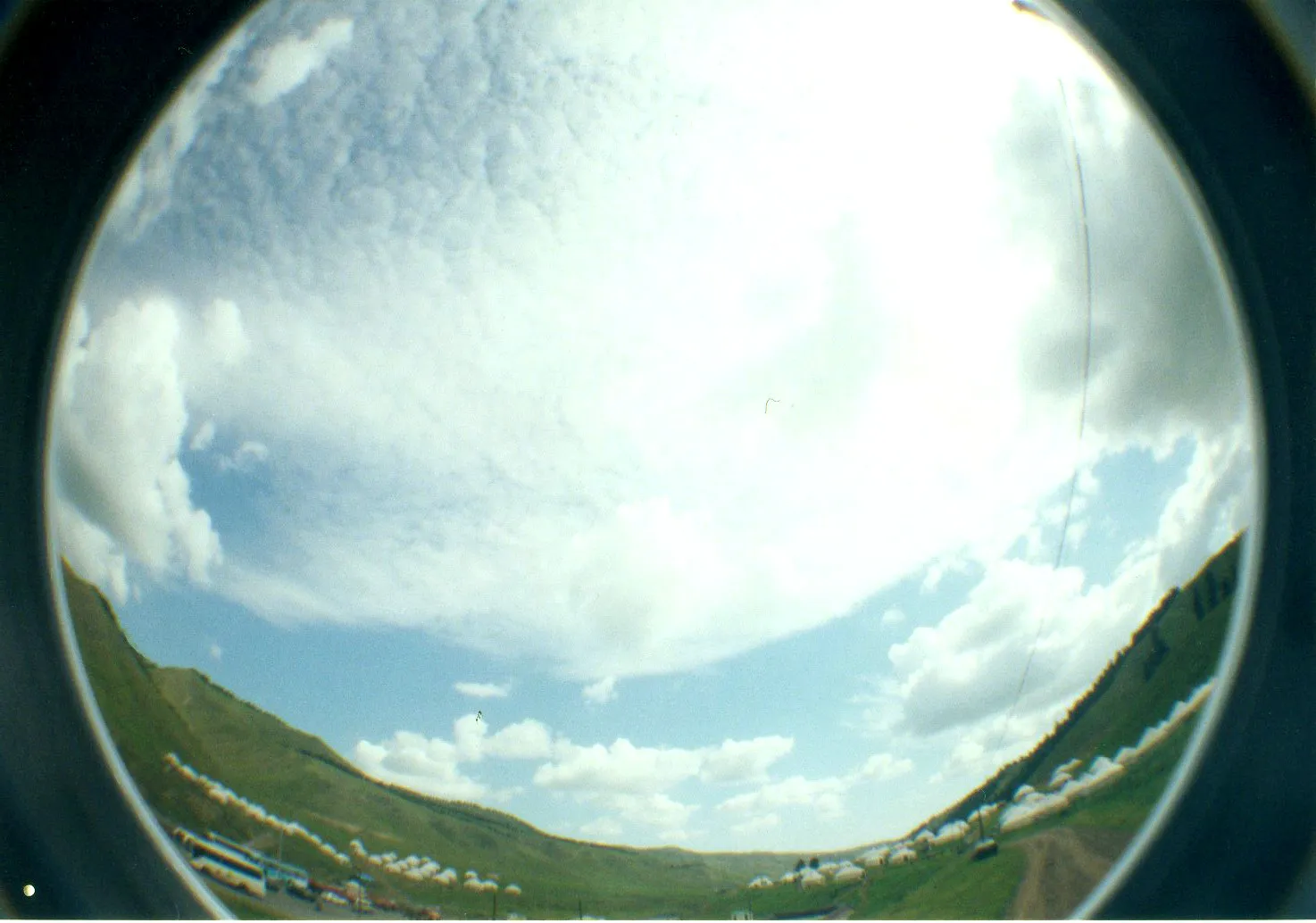 LOMOで撮影した遊牧民のゲル