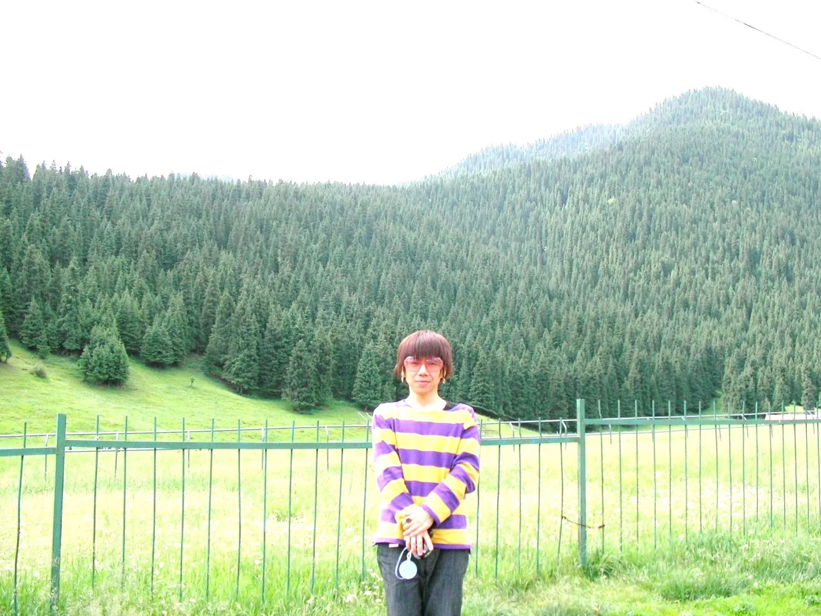 南山牧場での記念撮影