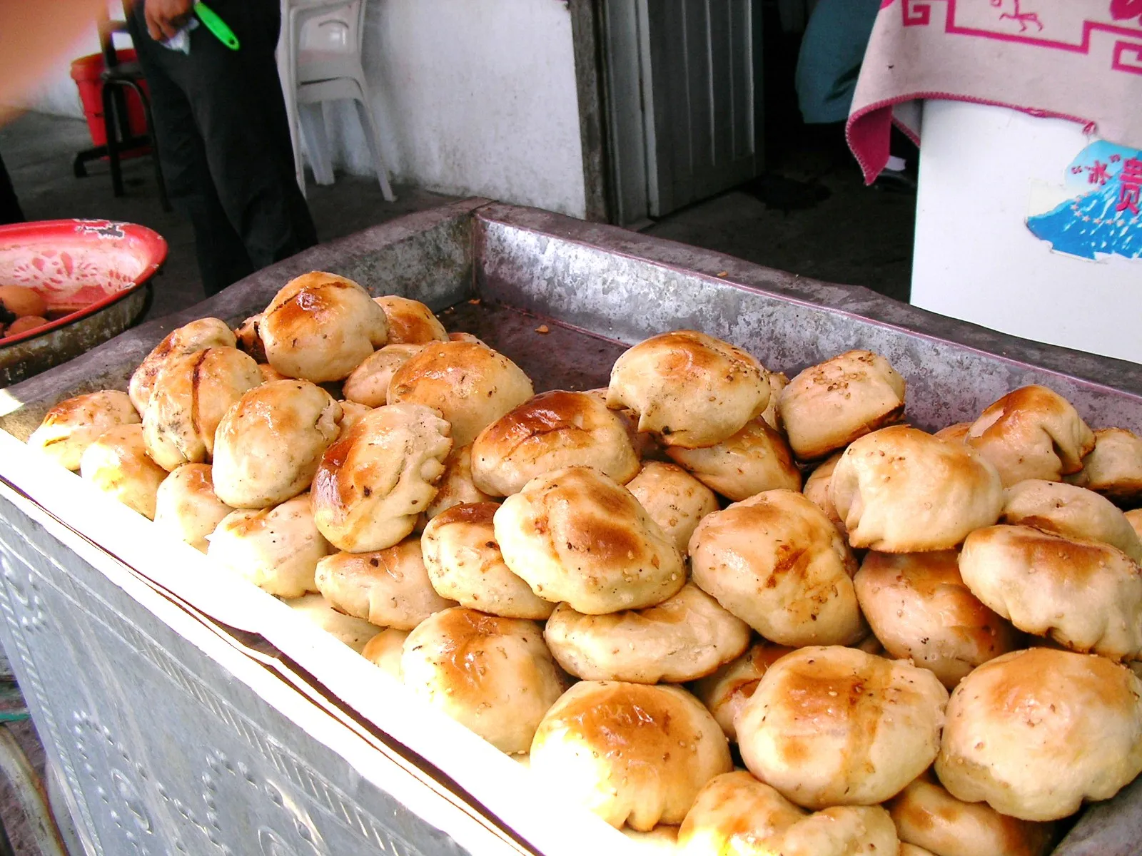 屋台の鉄板焼き