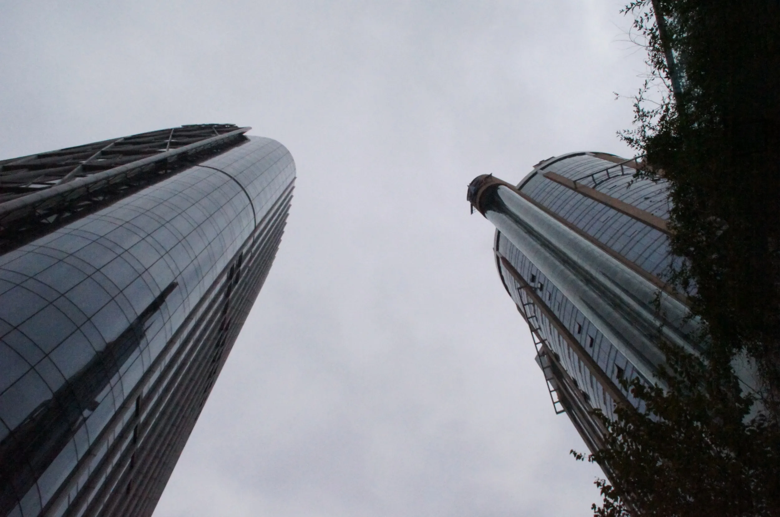 上海港付近の高層ビル
