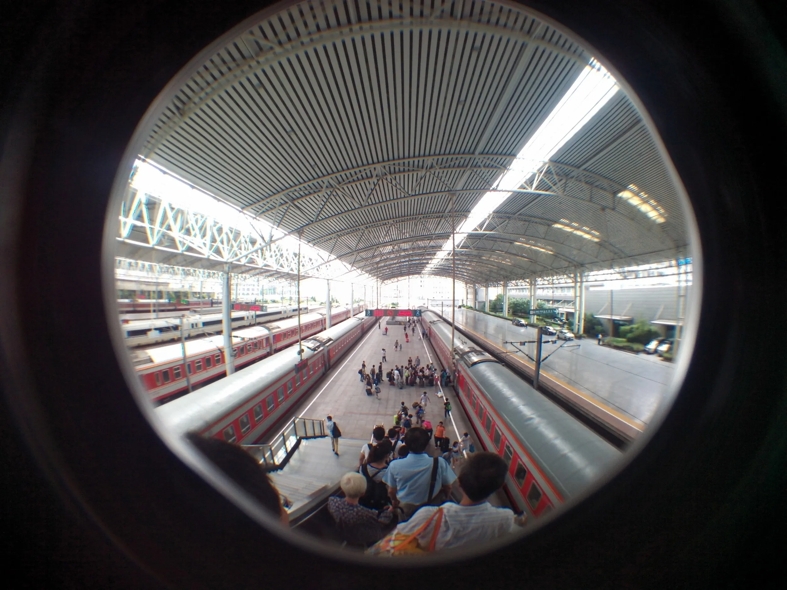 上海駅から列車で乗り鉄