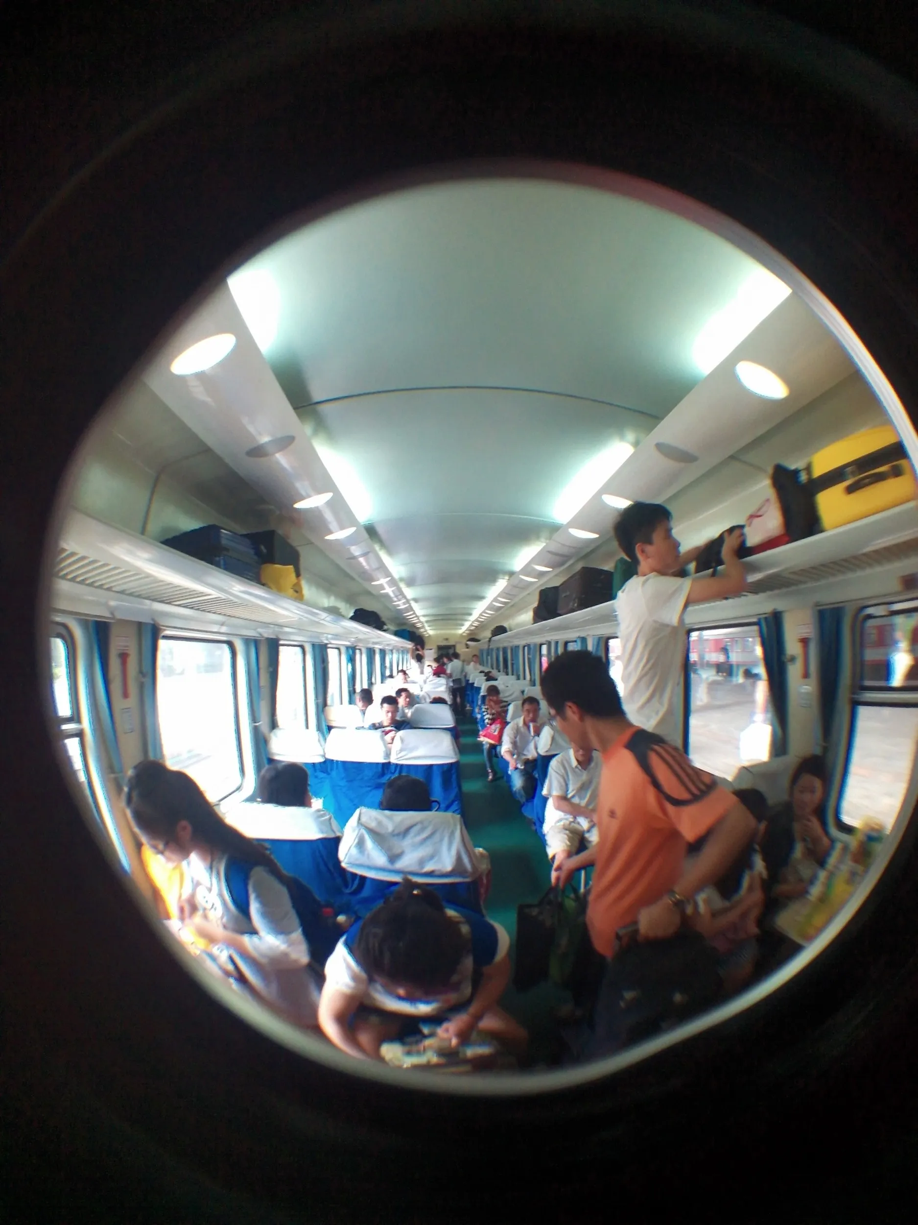 上海駅から列車で乗り鉄